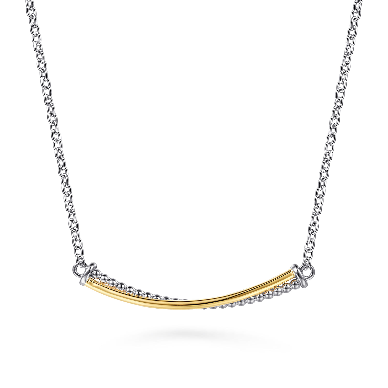and Bujukan Criss Cross Bar Necklace