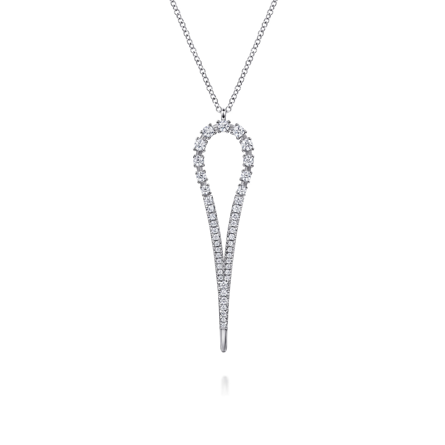 Diamond Teardrop Drop Necklace