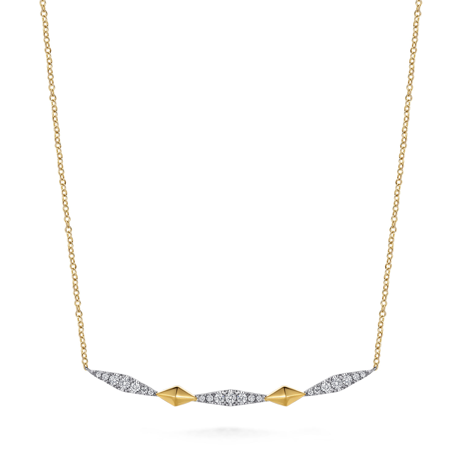 Diamond Kite Bar Necklace