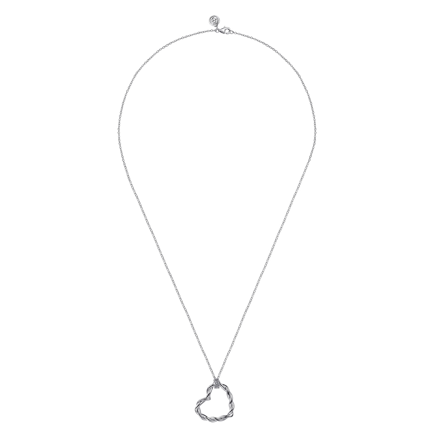 Gabriel Love Foundation Twist Pendant Necklace in Sterling Silver, photograph 2