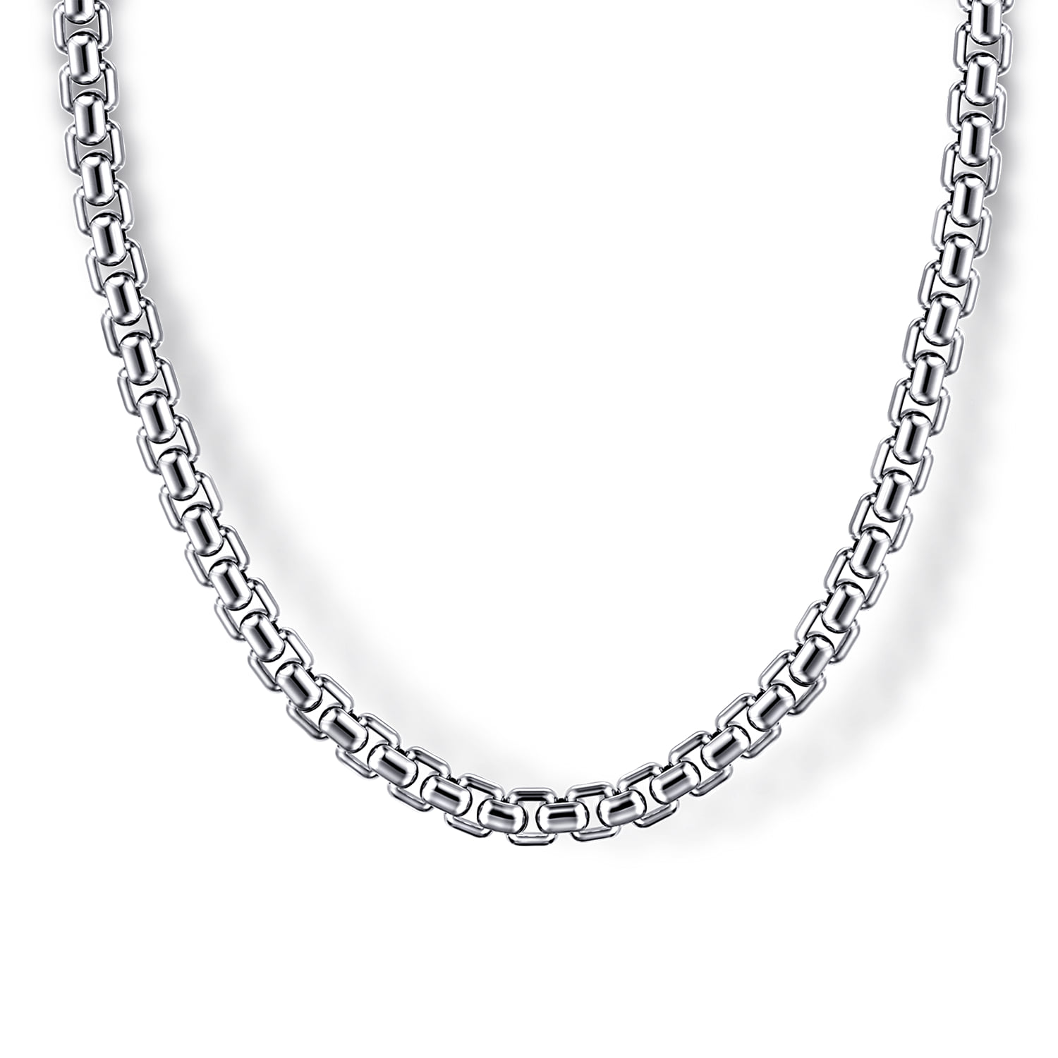 22 Inch 3.5mm Men's Solid Box Chain Necklace
