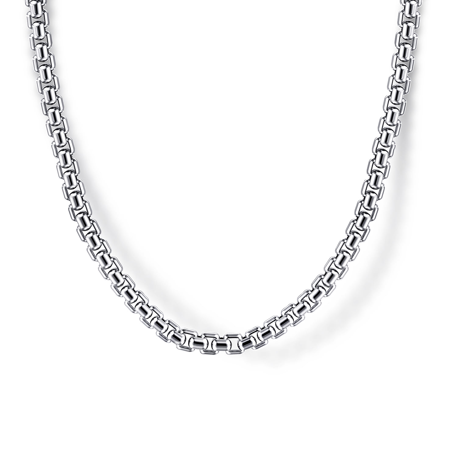 22 Inch 3mm Men's Solid Box Chain Necklace