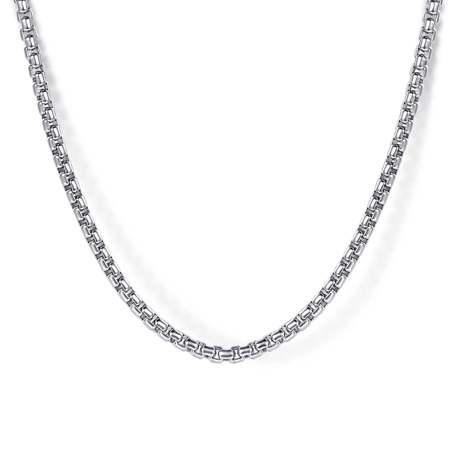 22 Inch 2.5mm Men's Solid Box Chain Necklace