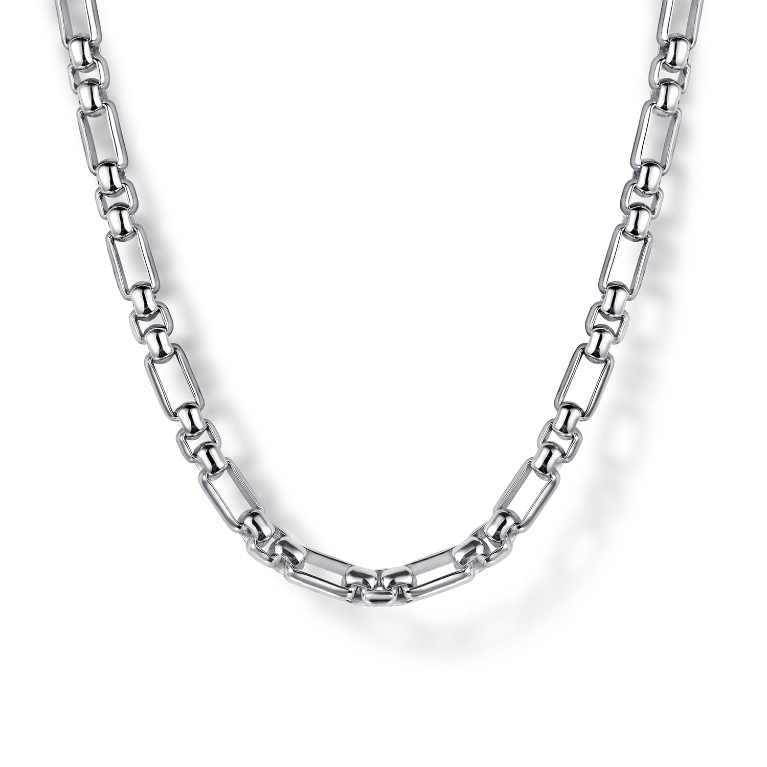 22 Inch 3mm Men's Solid Figaro Link Chain Necklace