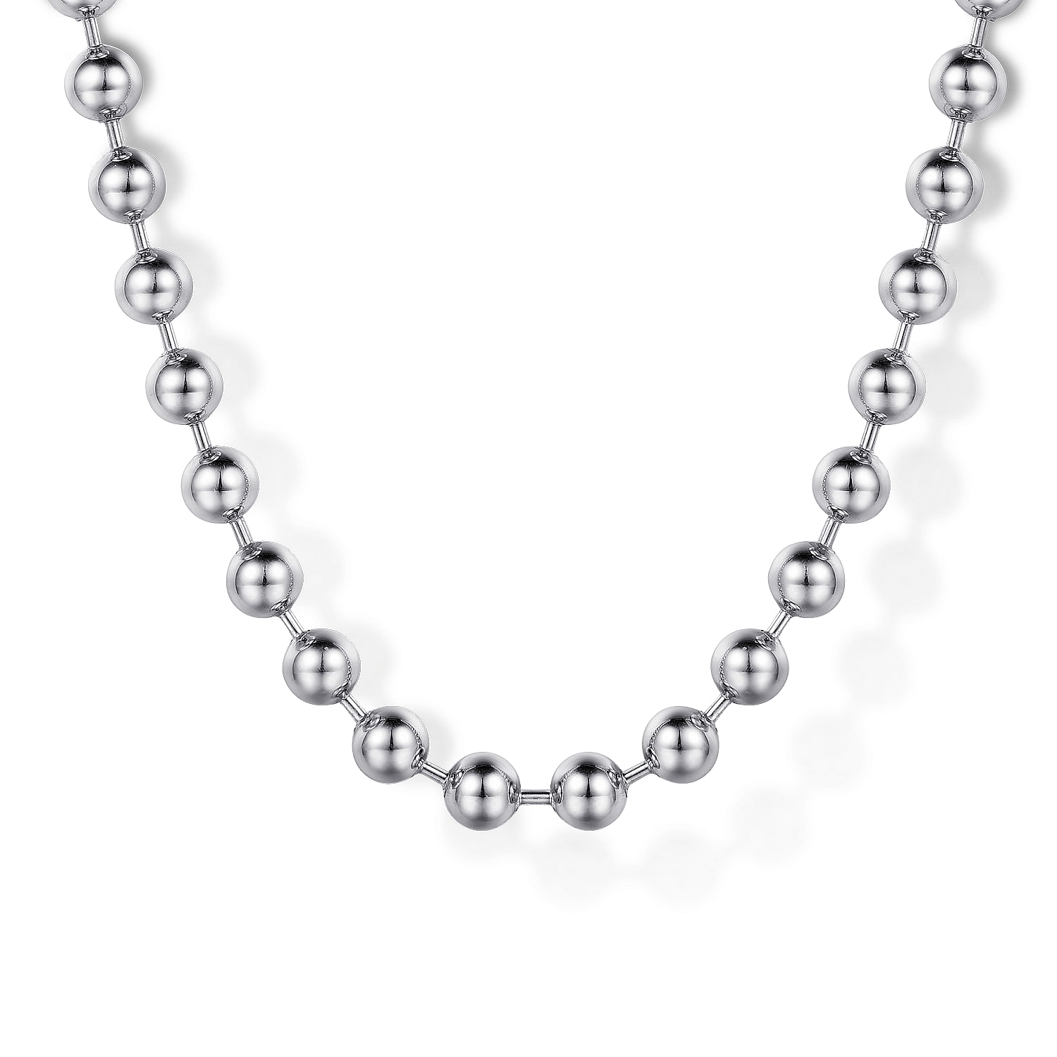 24 Inch 925 Sterling Silver 4mm Hollow Ball Chain Necklace