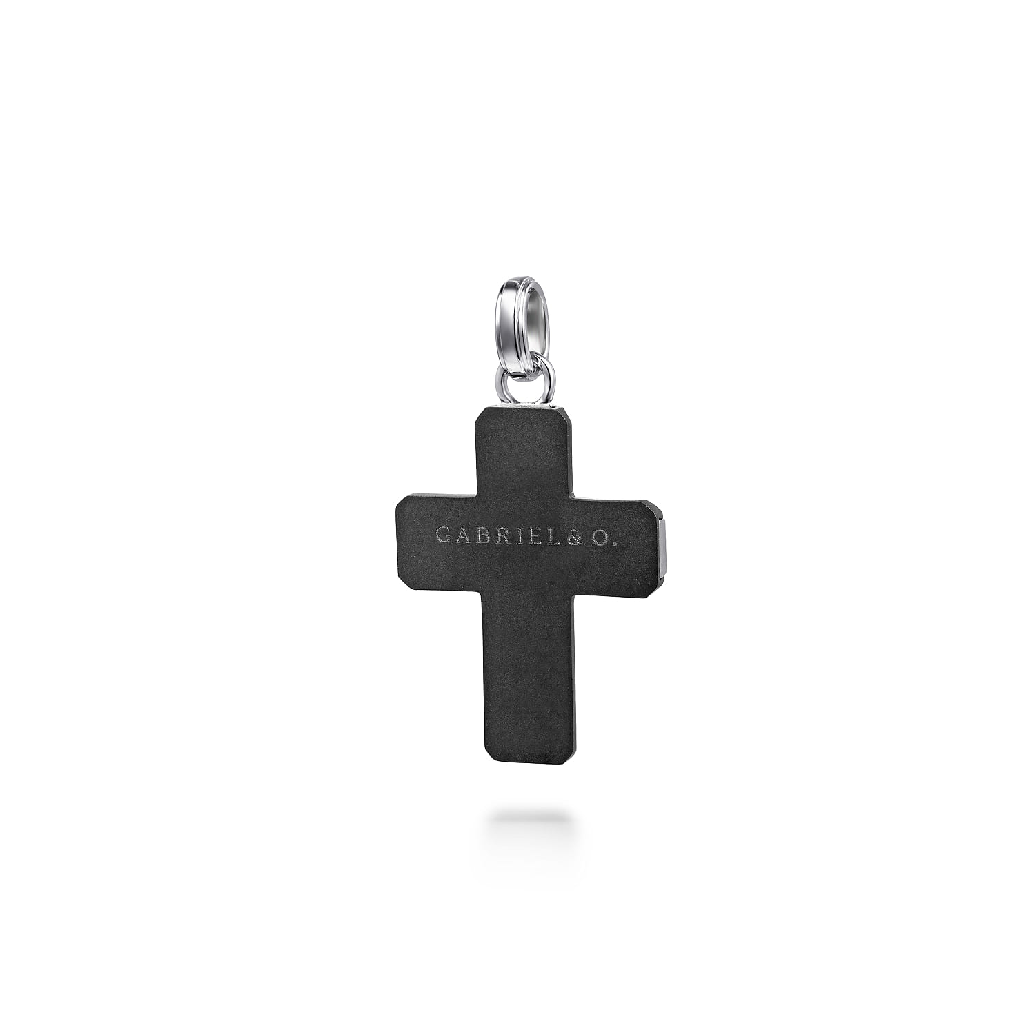 and Titanium Cross Pendant in Sterling Silver, photograph 2
