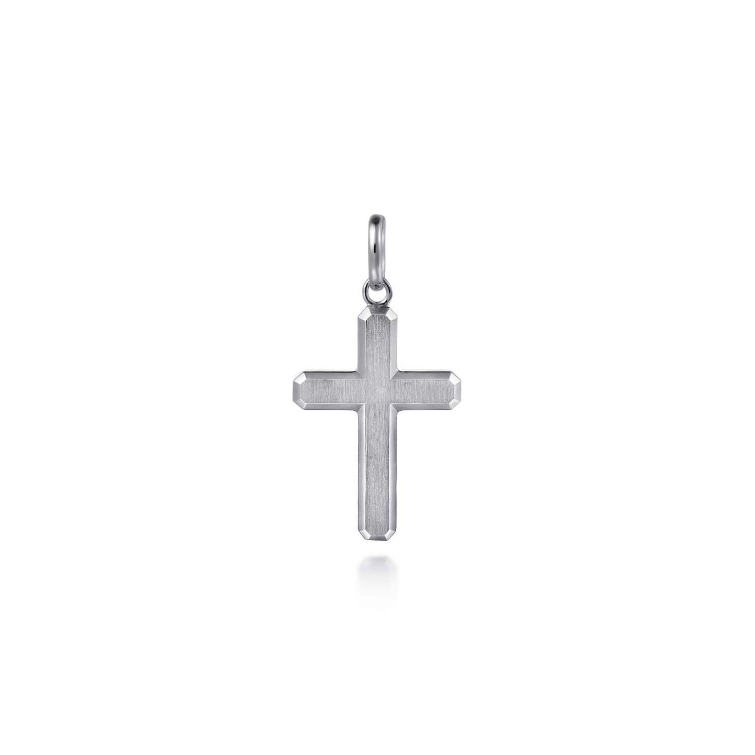 Cross Pendant with Vertical Brush