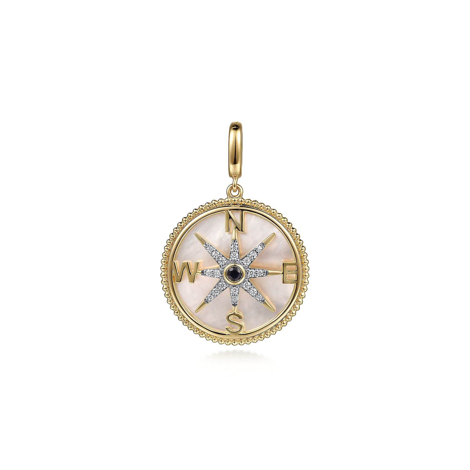 Compass on sale charm gold