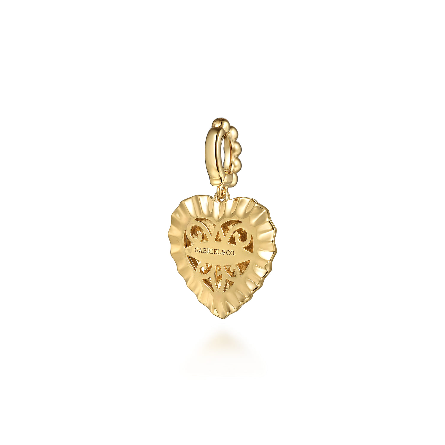 Bujukan Medallion Pendant with Detachable Bail in 14K Yellow Gold, photograph 2