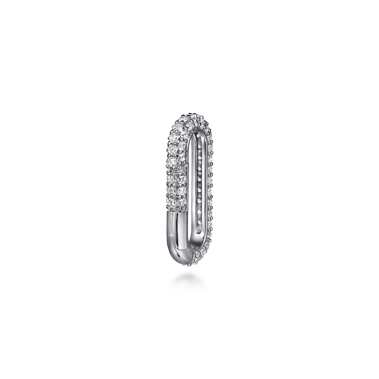 Diamond Pave Paperclip Lock