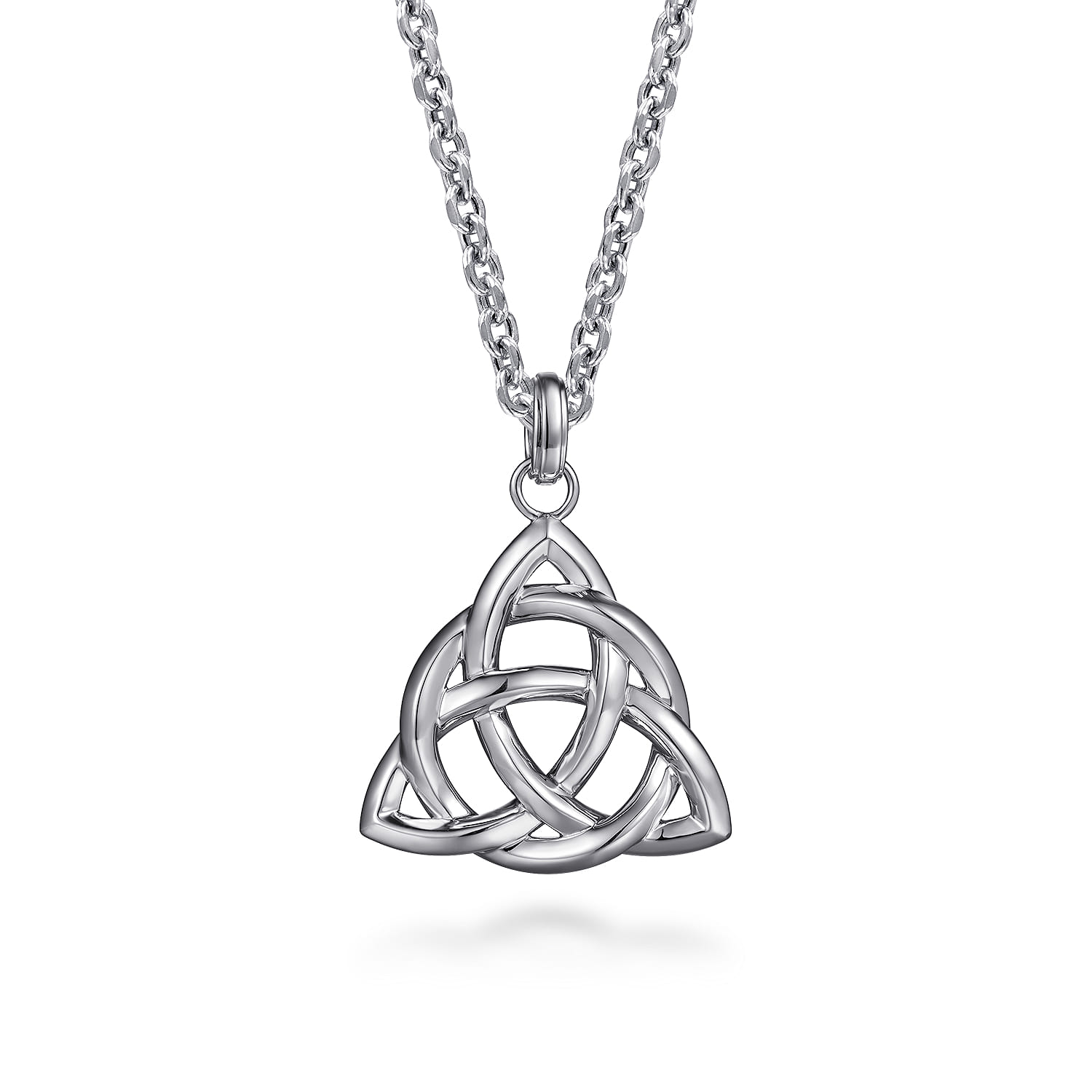 Celtic Knot Pendant in Sterling Silver, photograph 3