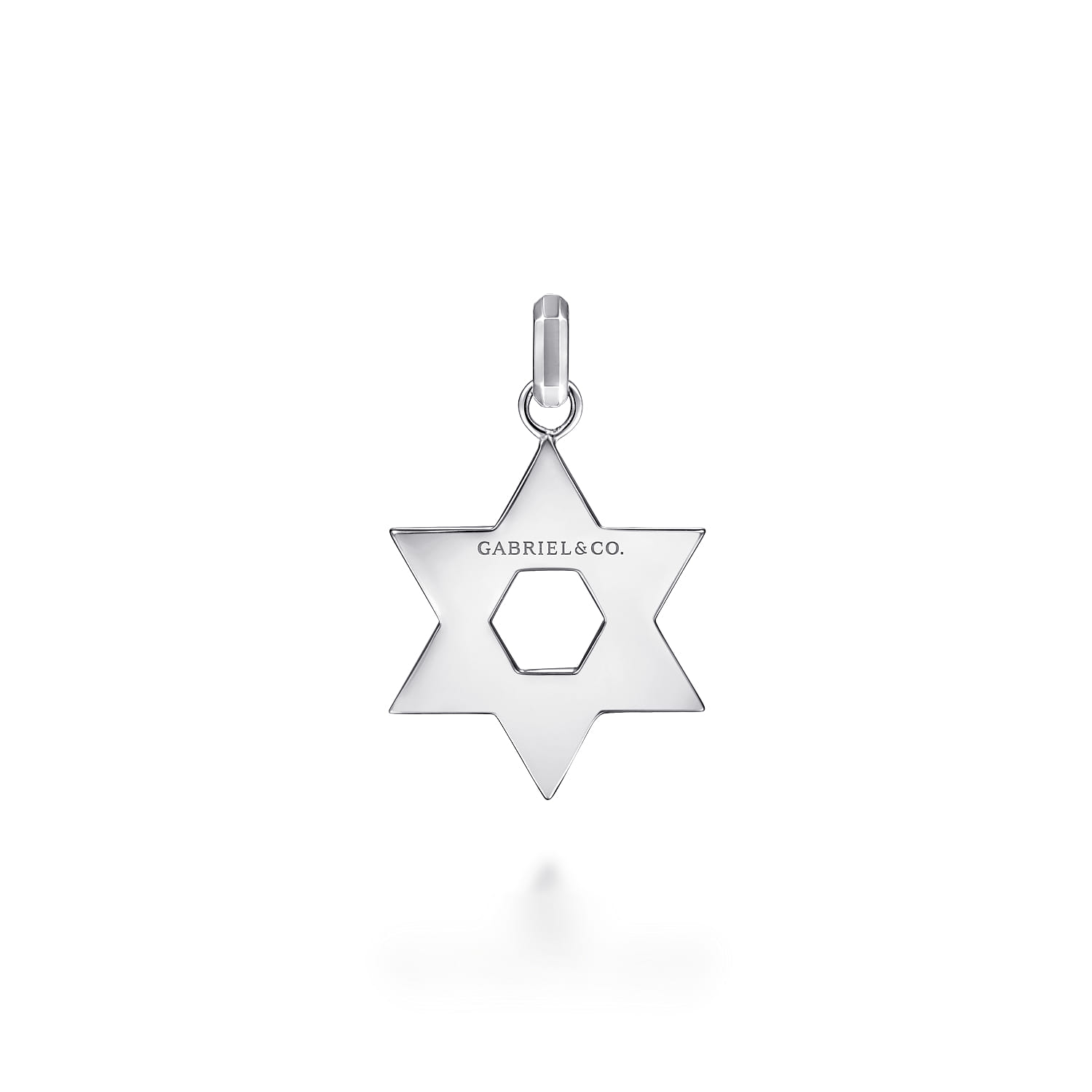 Star of David Pendant in Sterling Silver, photograph 2
