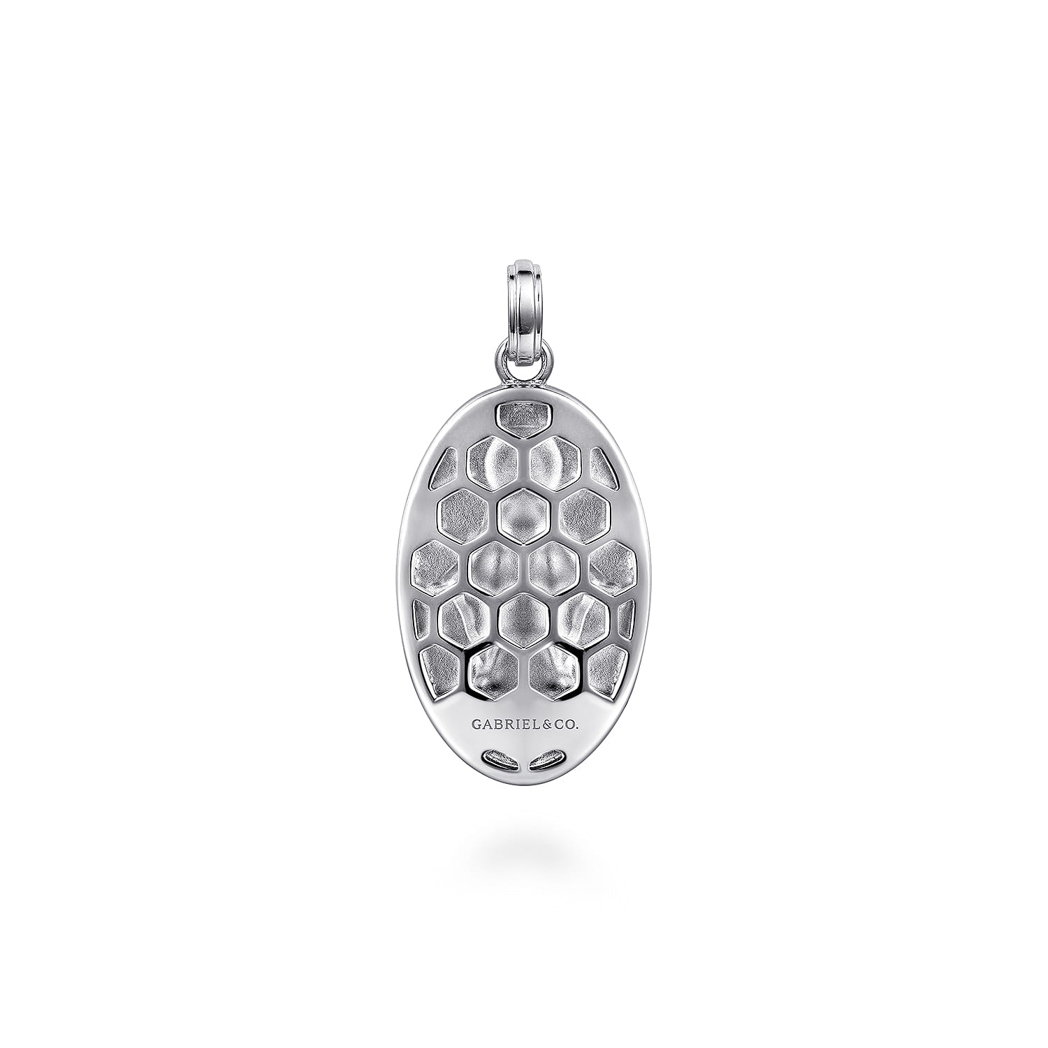 Virgin Mary Pendant in Sterling Silver, photograph 2