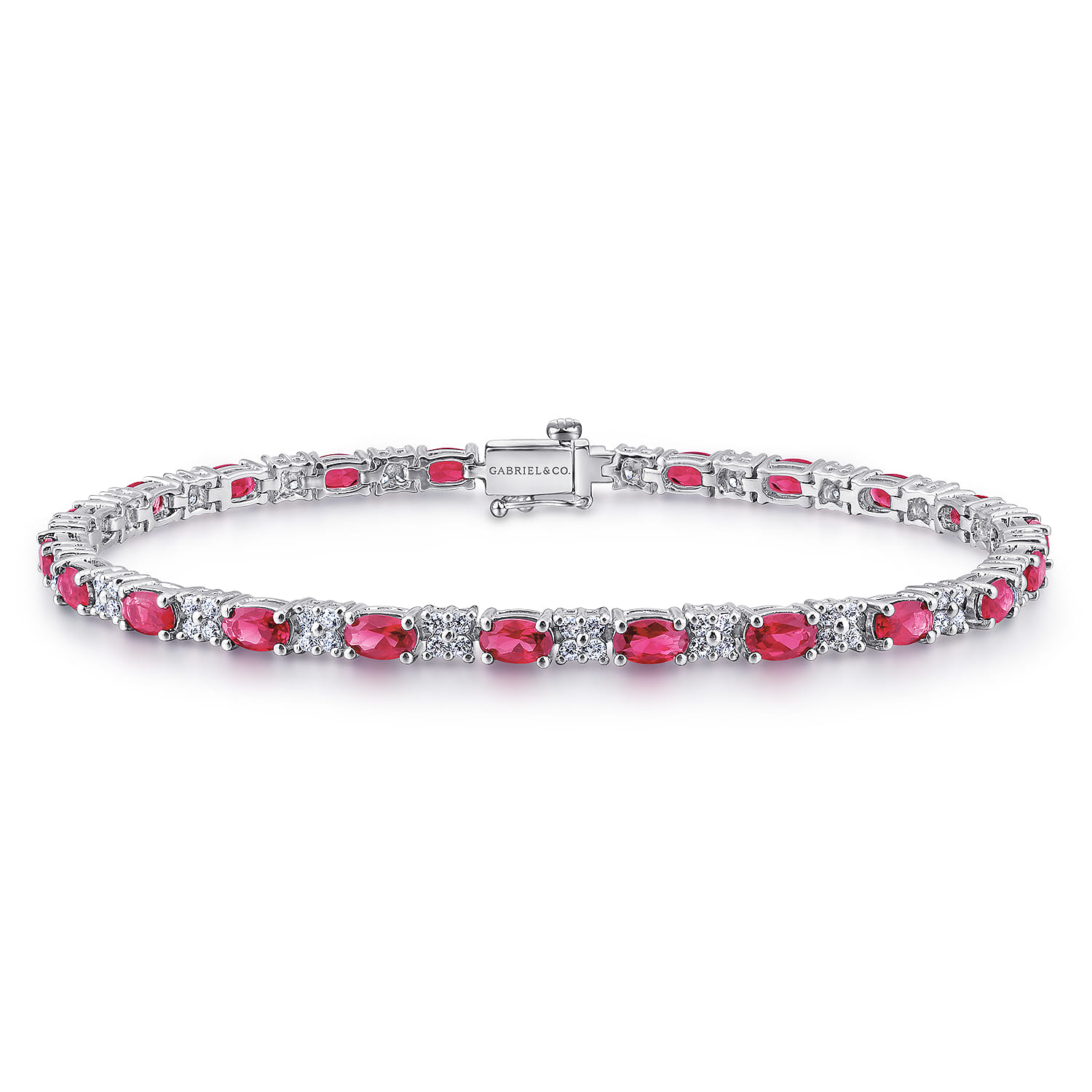Diamond Ruby Tennis Bracelet