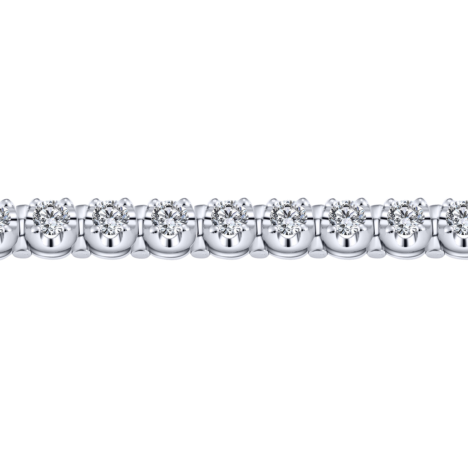 Diamond Tennis Bracelet in 14K White Gold, photograph 2