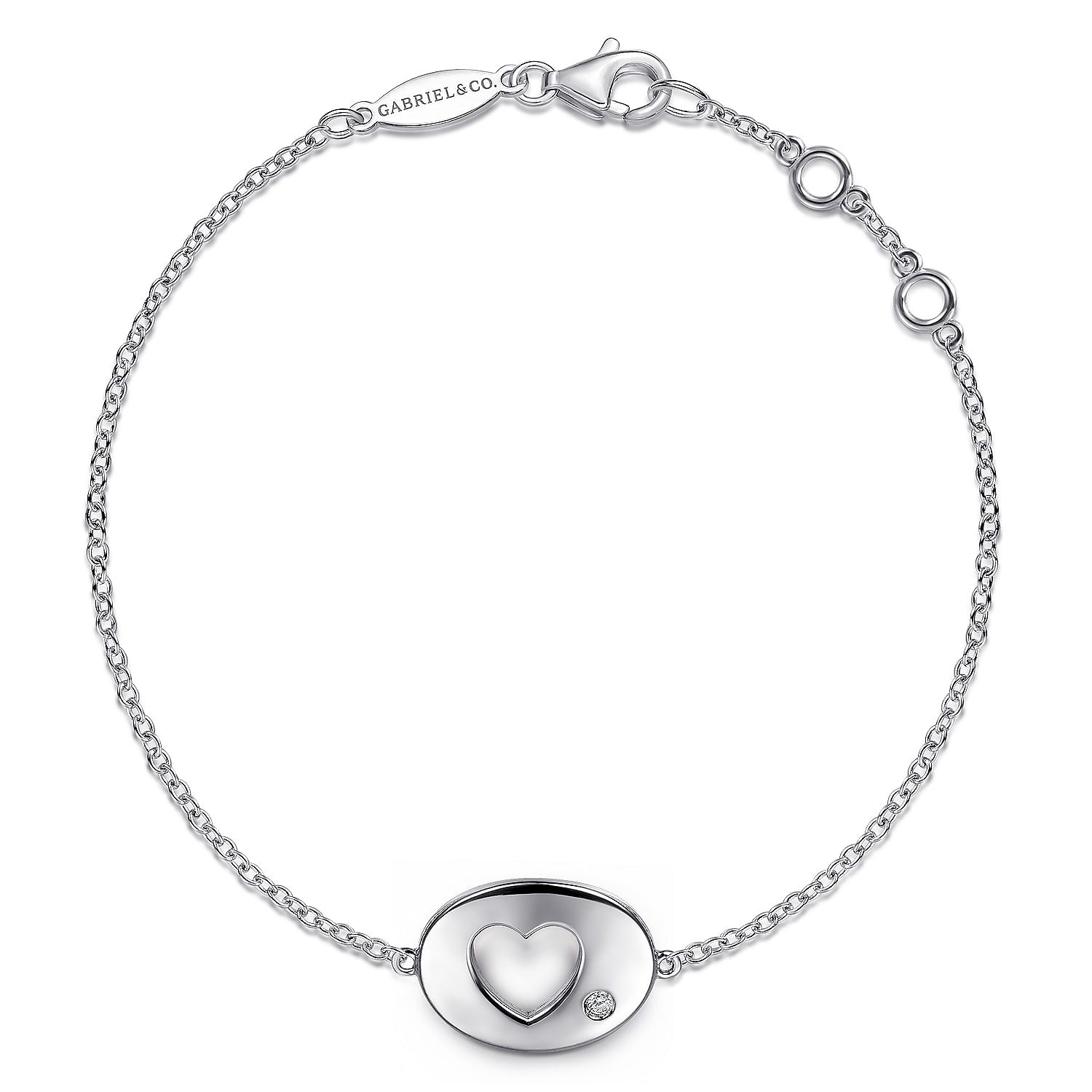 ◎D moment ◎ Autumn Heart 925 Silver Bracelet ~TB3116SV5JJ-1.jpg