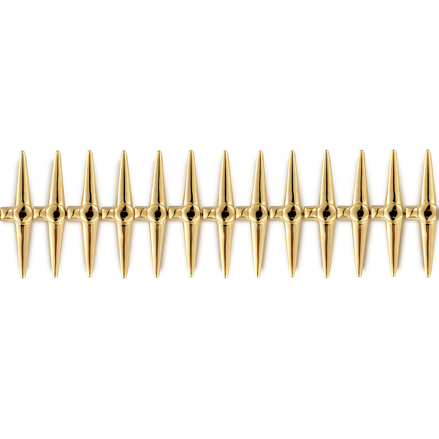 Kaslique Tennis Bracelet in 14K Yellow Gold, photograph 2