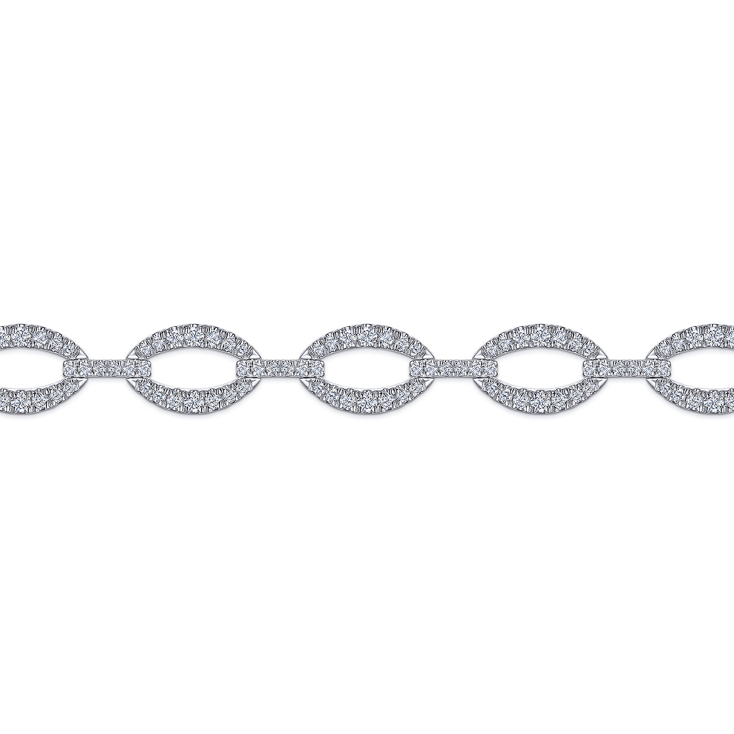 Diamond Tennis Bracelet in 14K White Gold, photograph 2