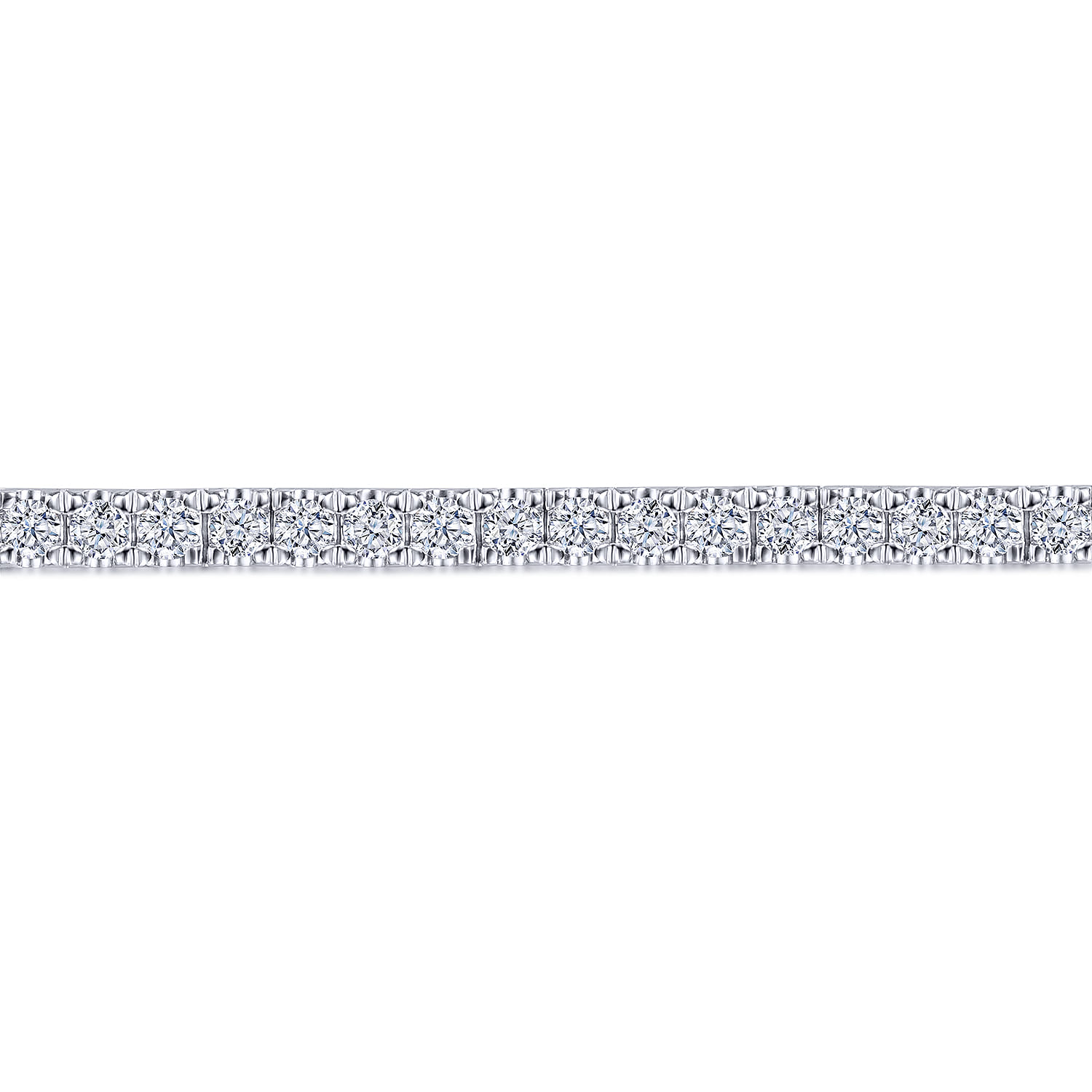Diamond Tennis Bracelet in 14K White Gold, photograph 2