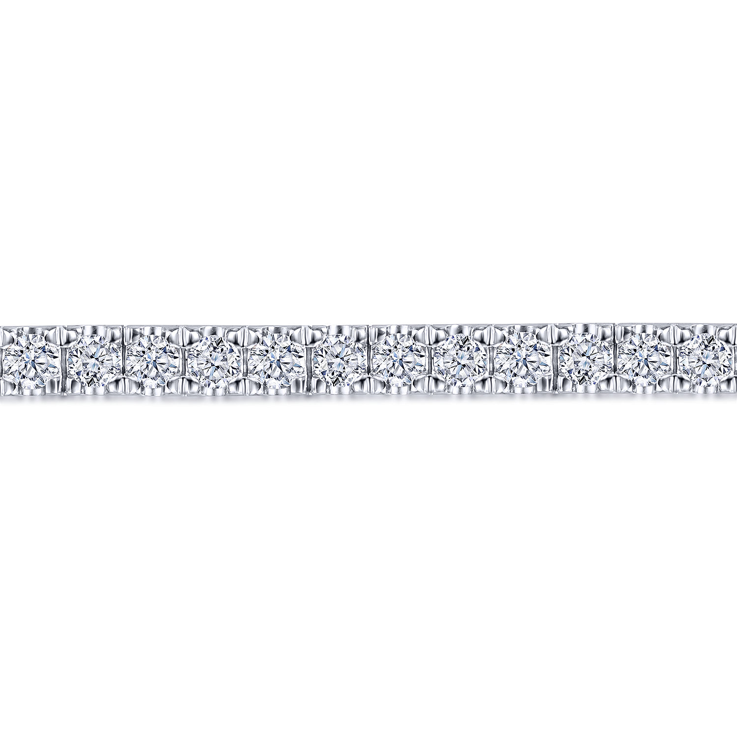 Diamond Tennis Bracelet in 14K White Gold, photograph 2