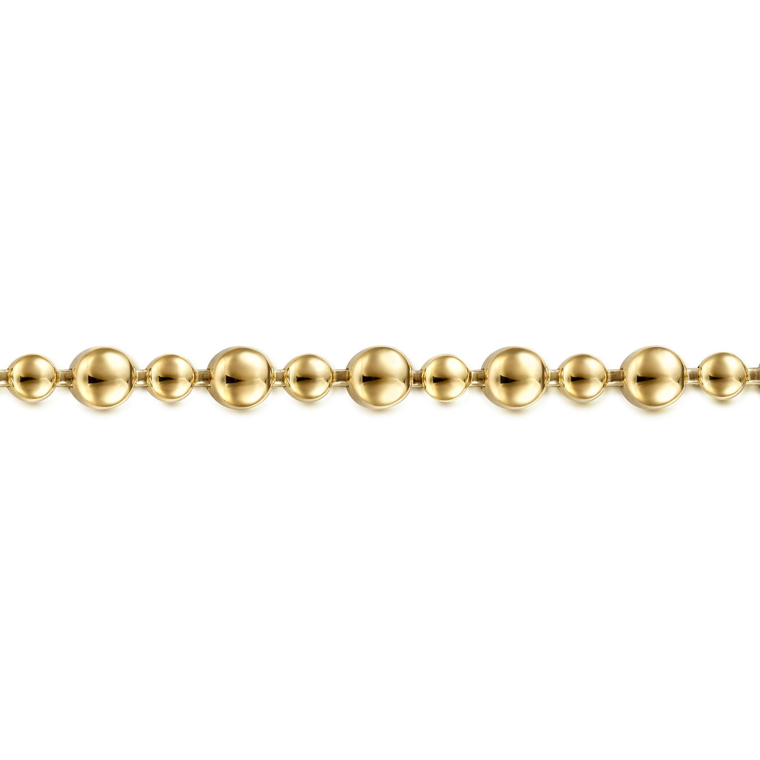 Bujukan Bead Tennis Bracelet in 14K Yellow Gold, photograph 2