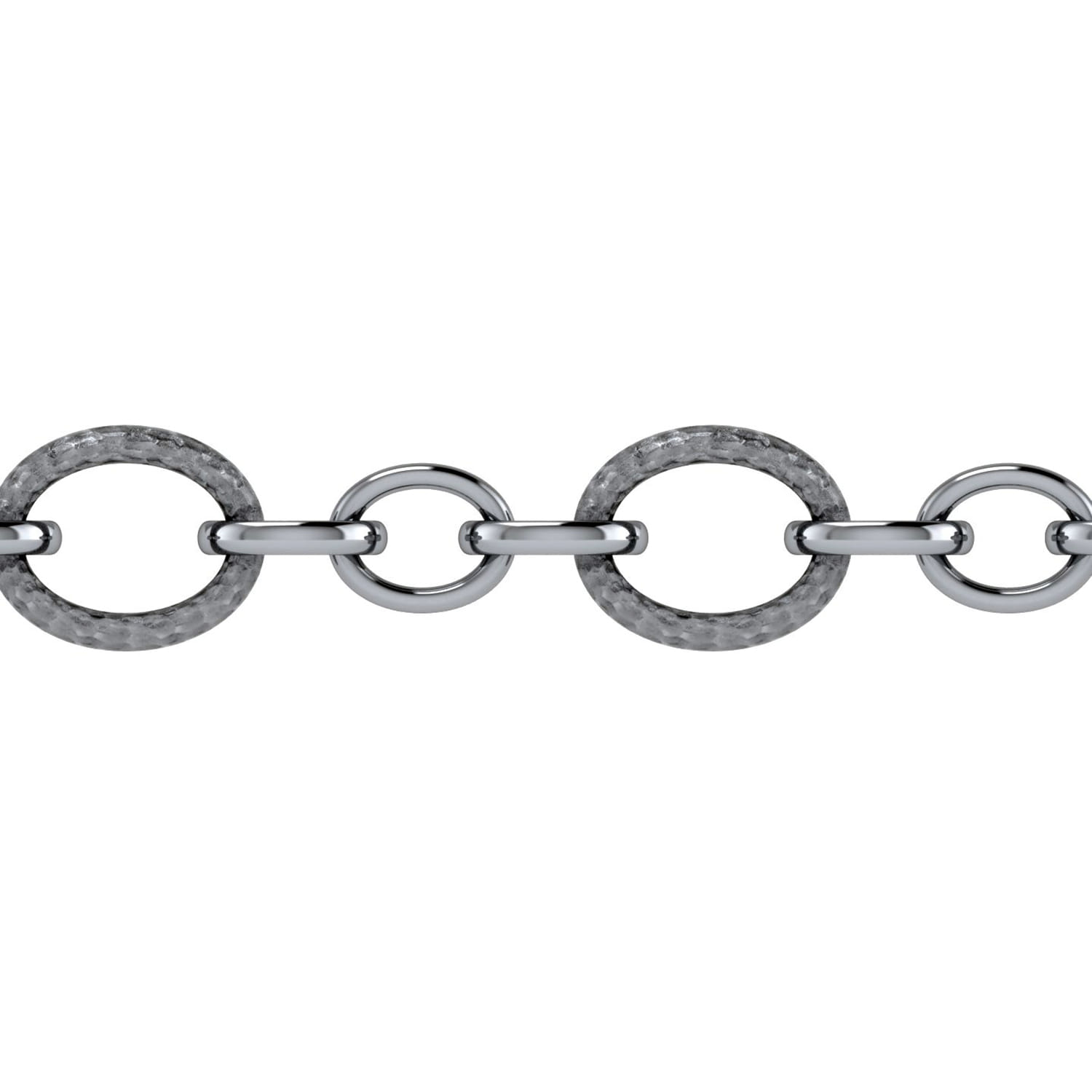 Toggle Link Chain Bracelet in Sterling Silver, photograph 3