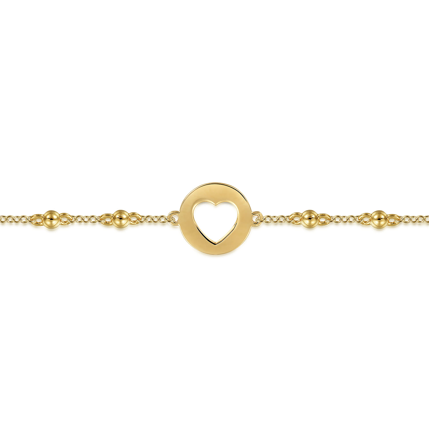 Open Bujukan Chain Bracelet in 14K Yellow Gold, photograph 2