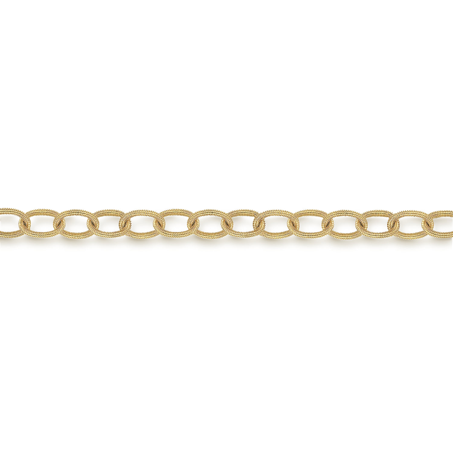 Link Chain Bracelet in 14K Yellow Gold, photograph 2