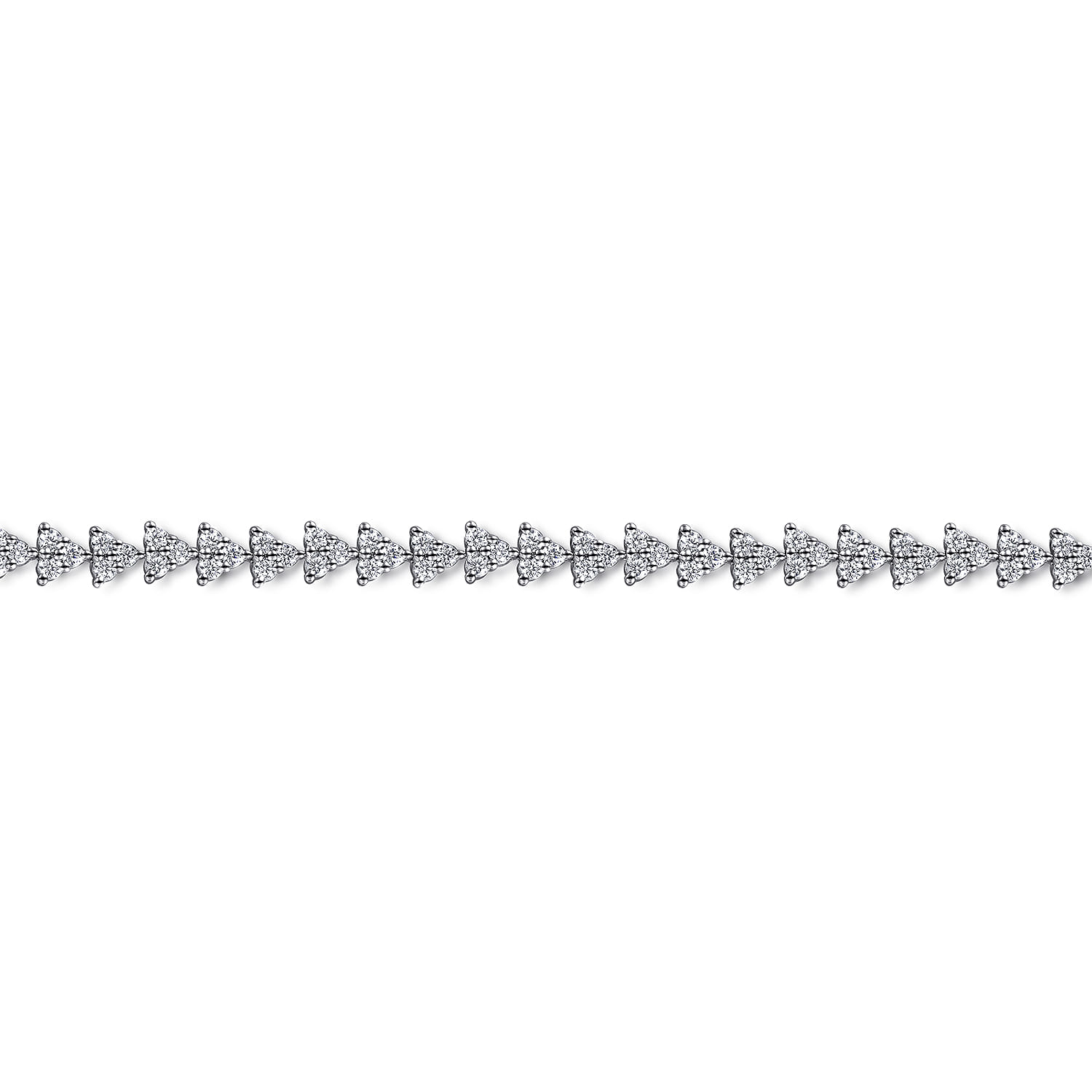 Diamond Tennis Bracelet in 14K White Gold, photograph 2