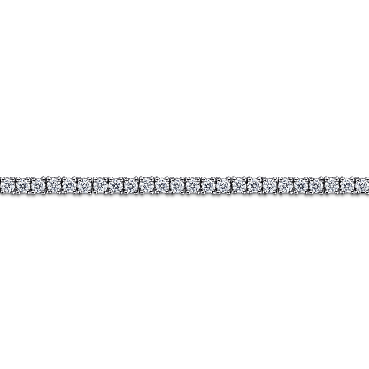 Diamond Classic Tennis Bracelet in 14K White Gold, photograph 2