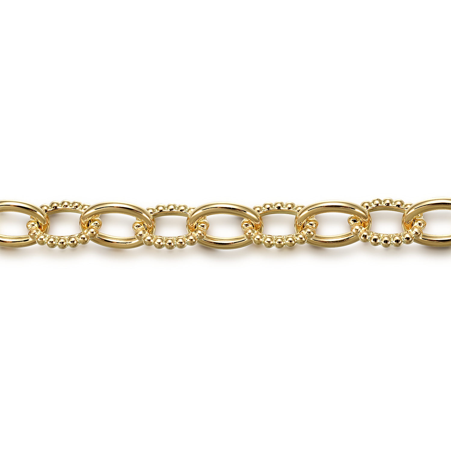 Link Bracelet 7mm-Bujukan in 14K Yellow Gold, photograph 2