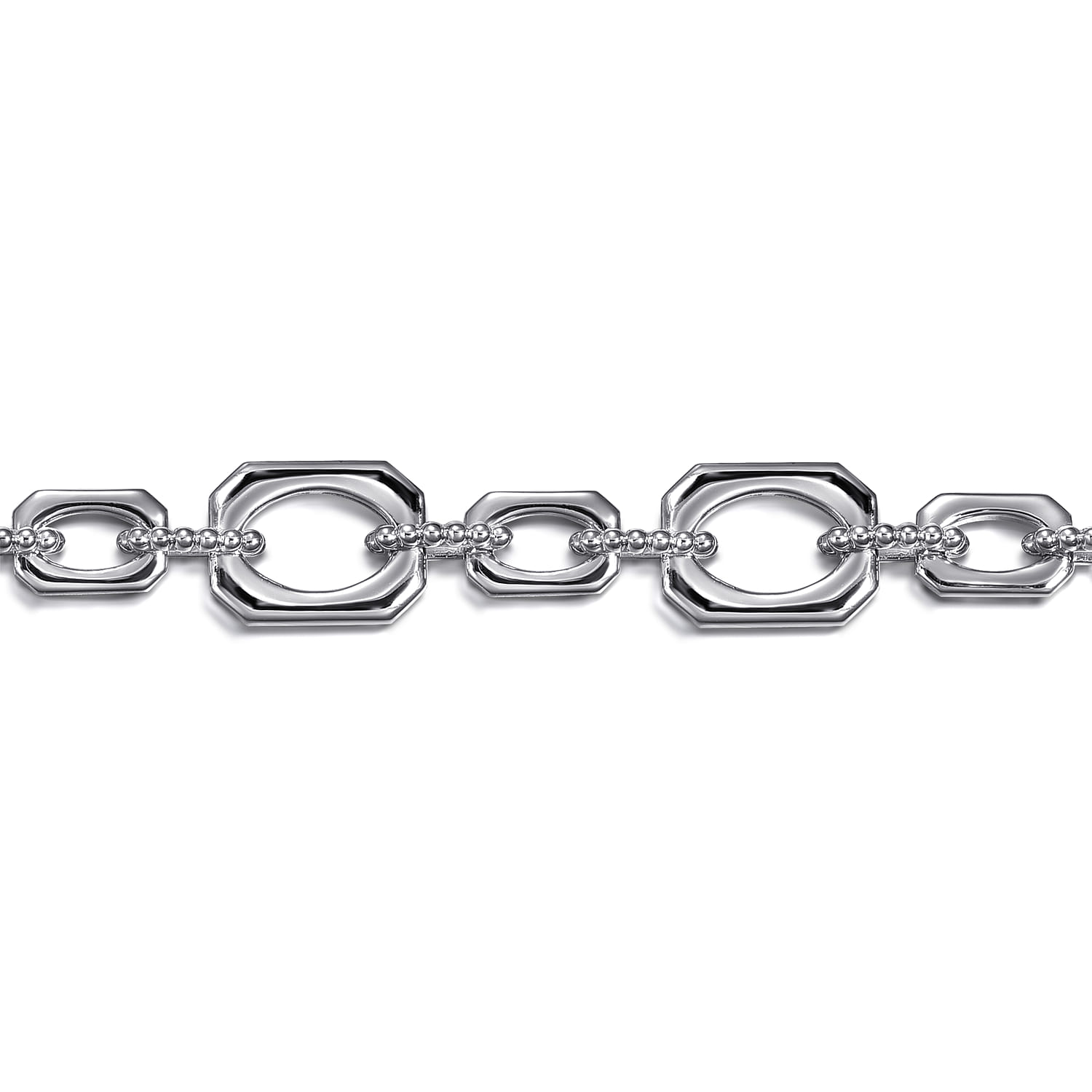 Link Chain Bracelet 7.5inch Bujukan in Sterling Silver, photograph 2