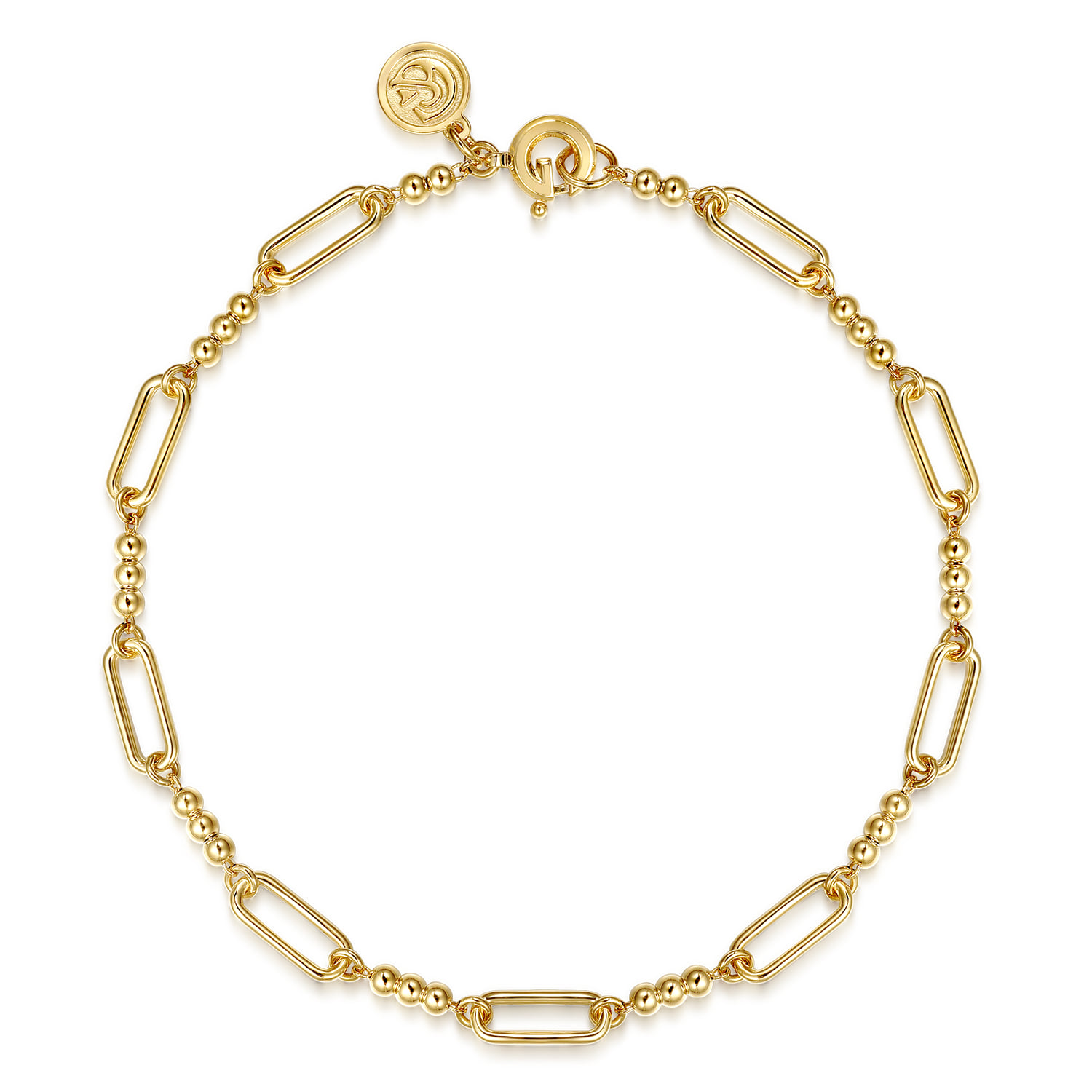 Beaded Link Chain Bracelet-Bujukan