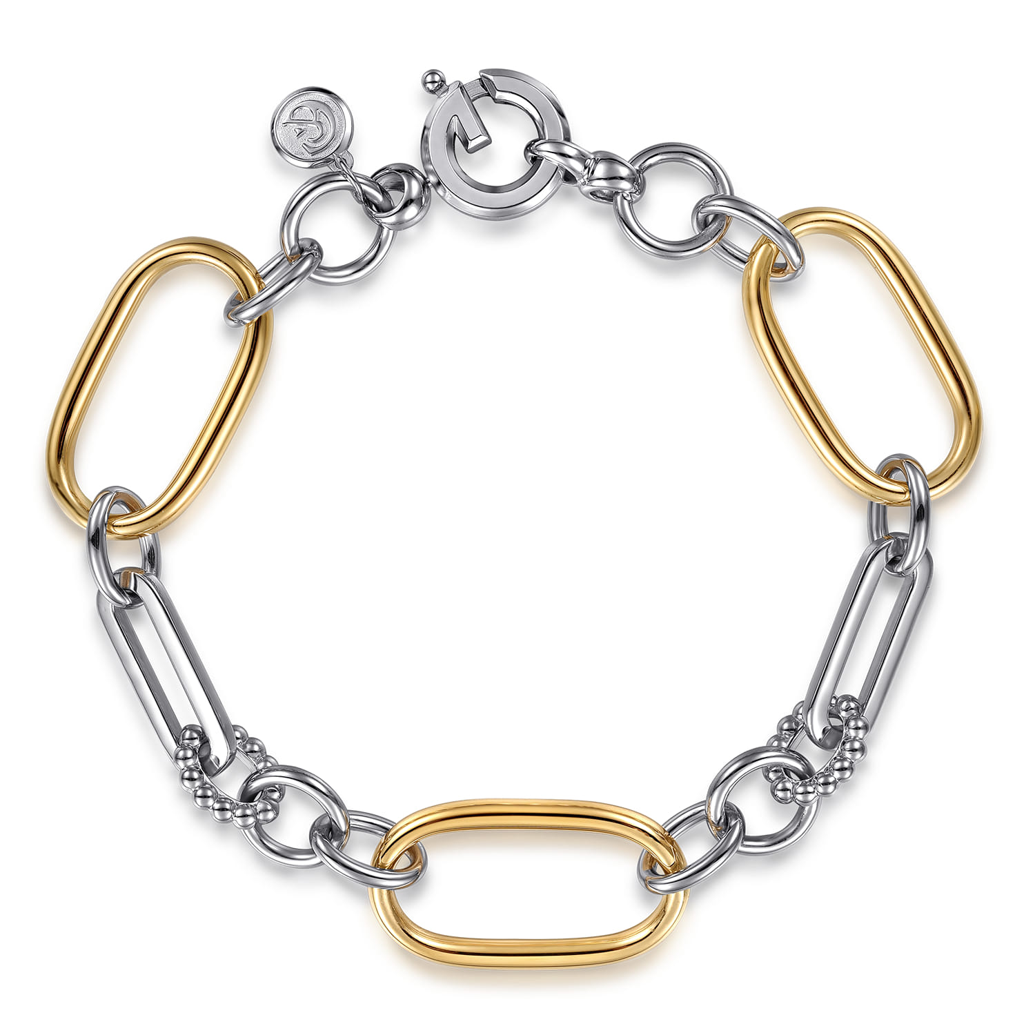 and Hollow Link Chain Bracelet