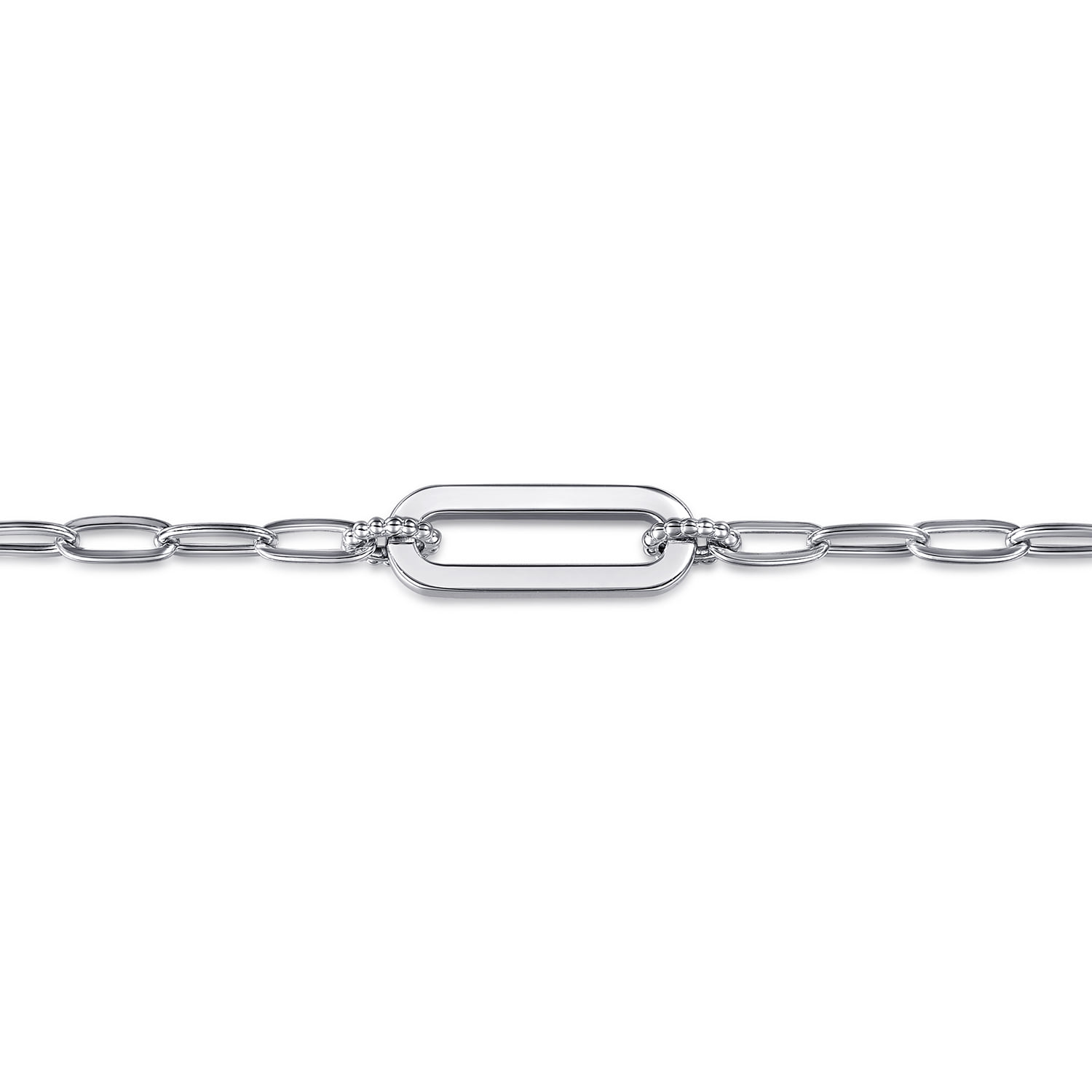 Bujukan Link Chain Bracelet in Sterling Silver, photograph 2