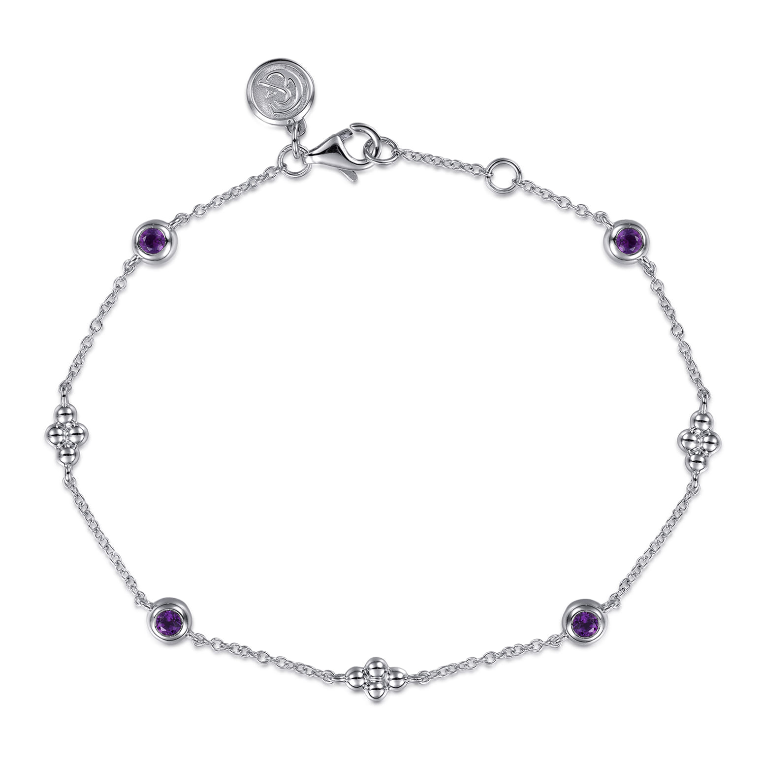 Bujukan Clover and Amethyst Station Bracelet