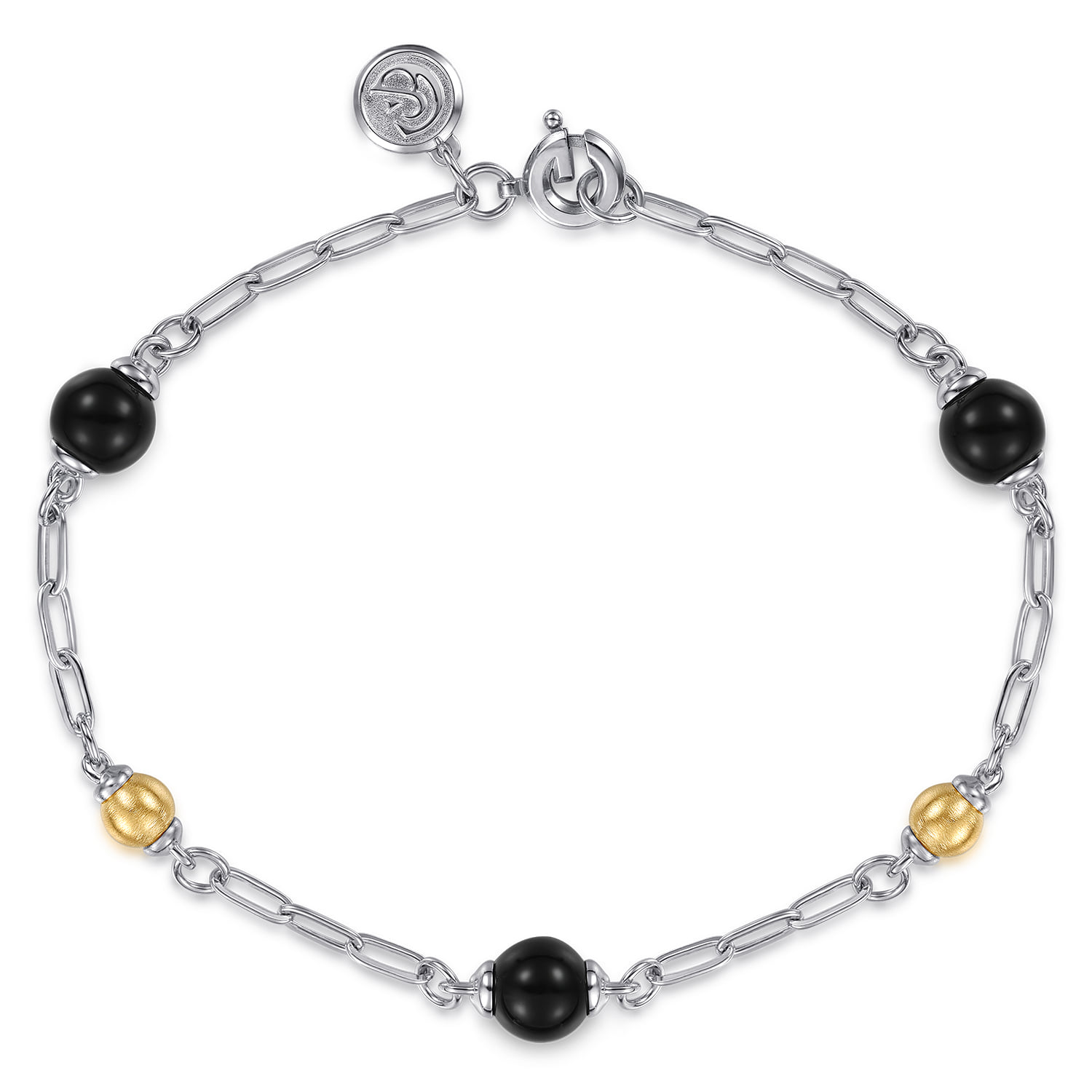 and Brush Bujukan Beads and Onyx Station Bracelet