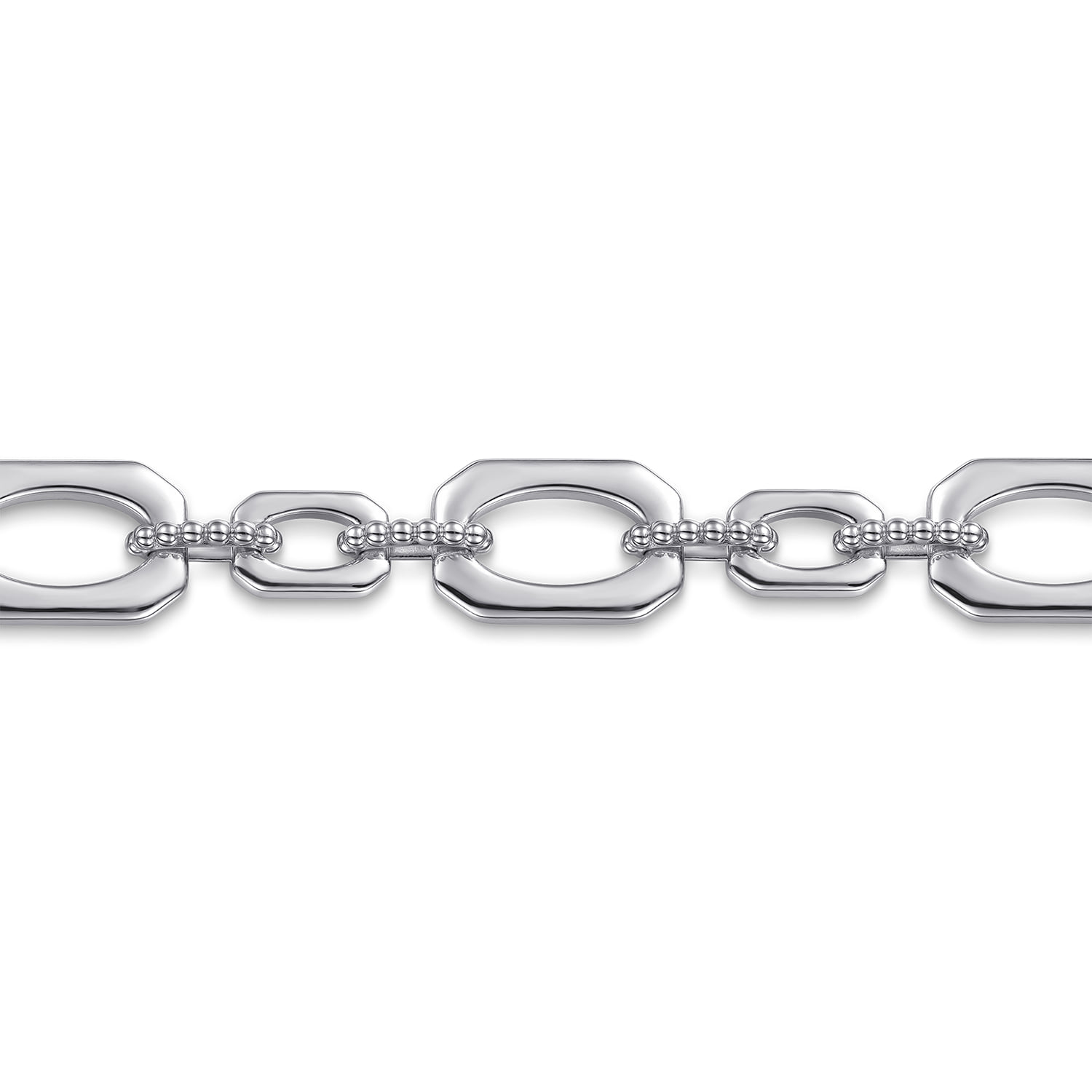 Bujukan Link Chain Bracelet in Sterling Silver, photograph 2
