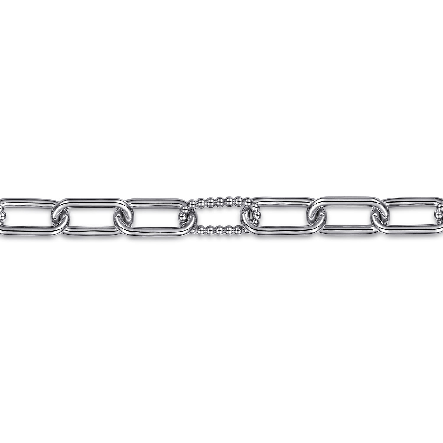 Bujukan Link Chain Bracelet in Sterling Silver, photograph 2