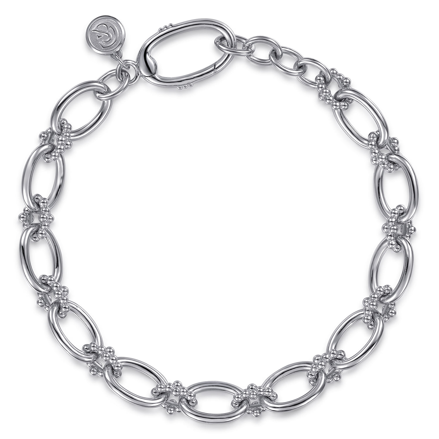 Bujukan Clover Beaded Link Chain Bracelet