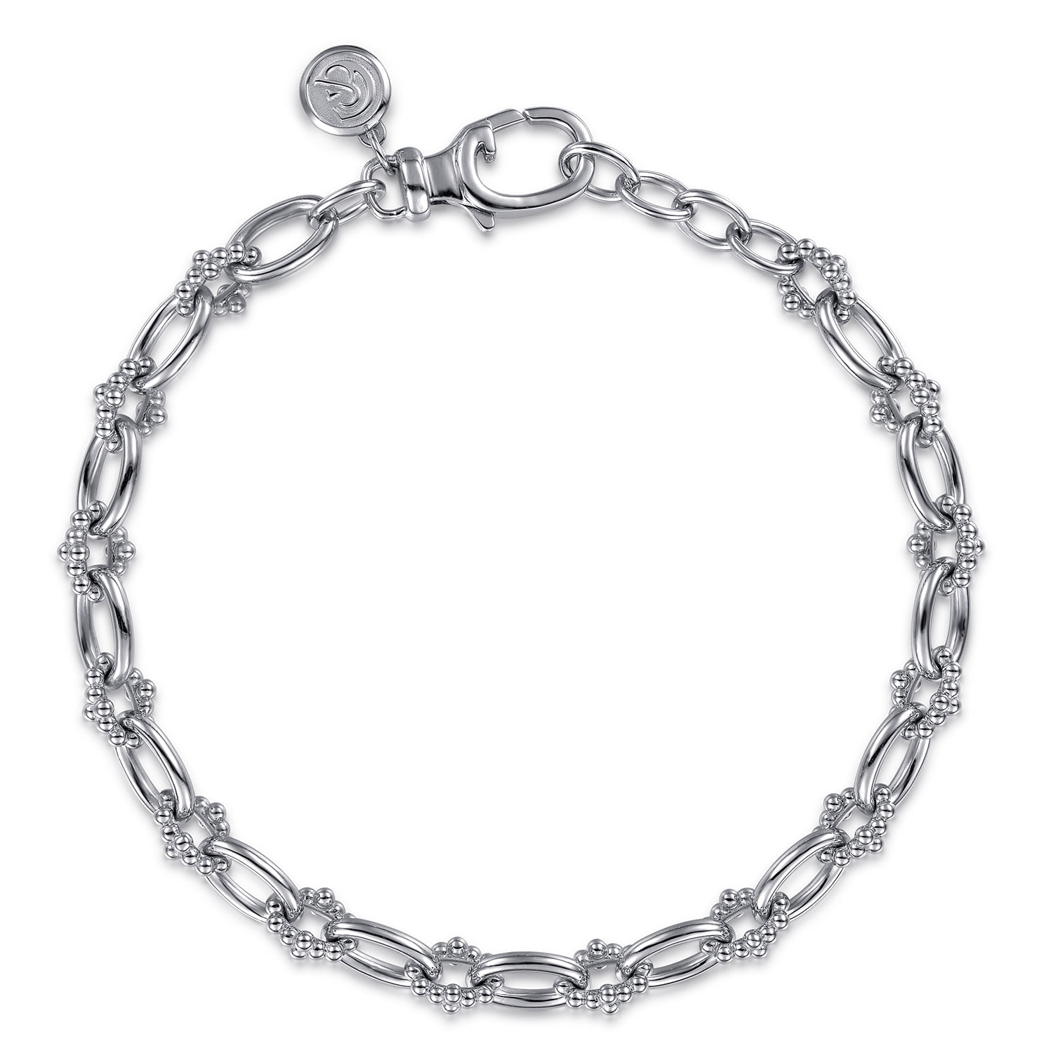 Bujukan Clover Beaded Link Chain Bracelet