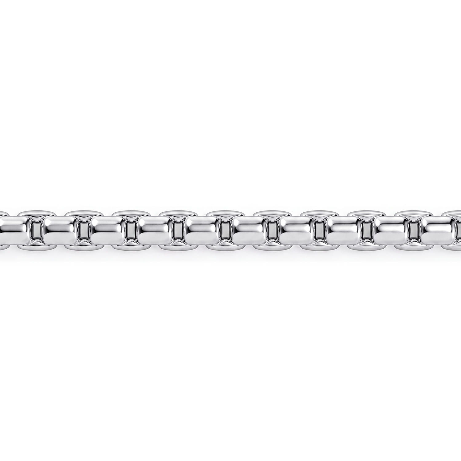 Solid Chain Bracelet in Sterling Silver, photograph 2