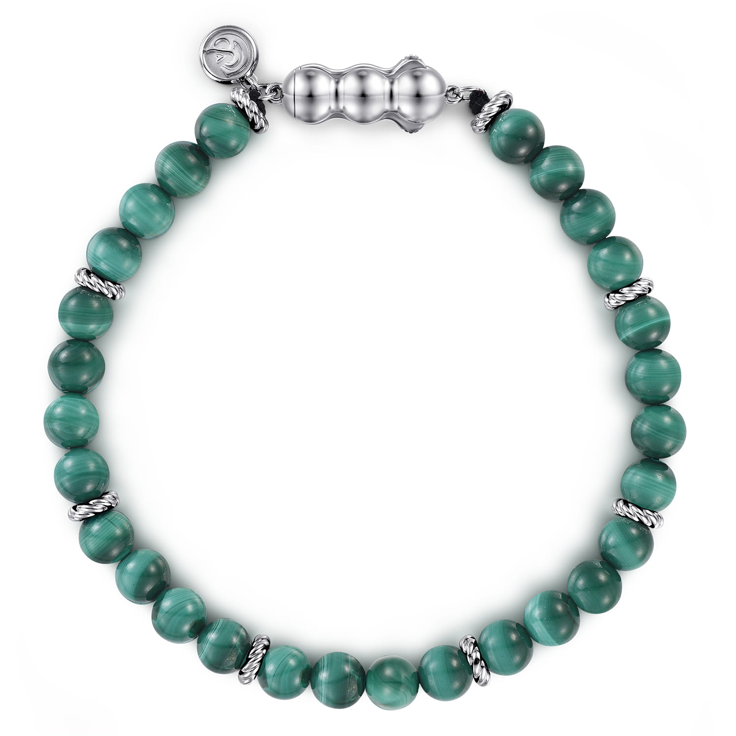 and 6mm Malachite Beaded Bracelet