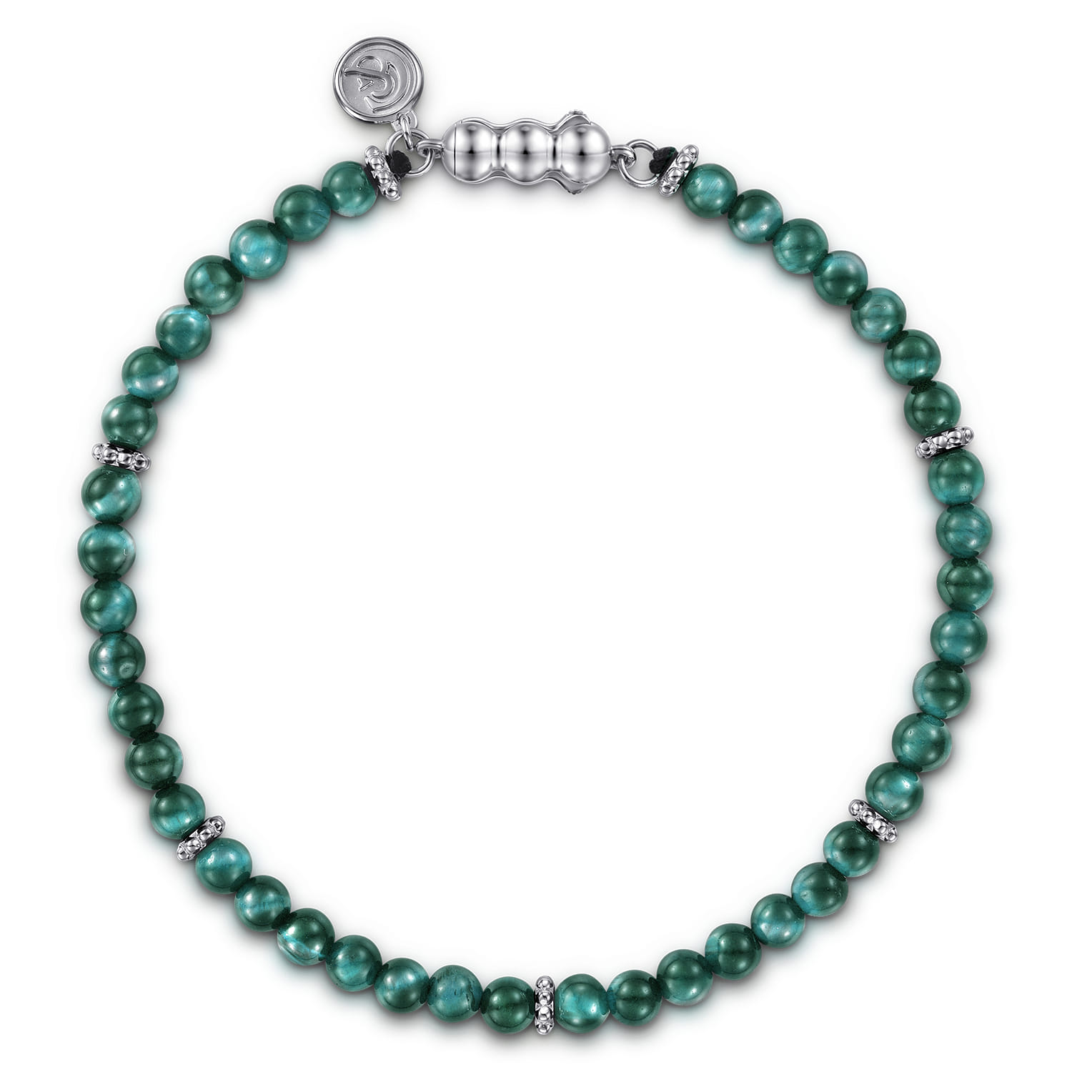 and 4mm Malachite Beaded Bracelet