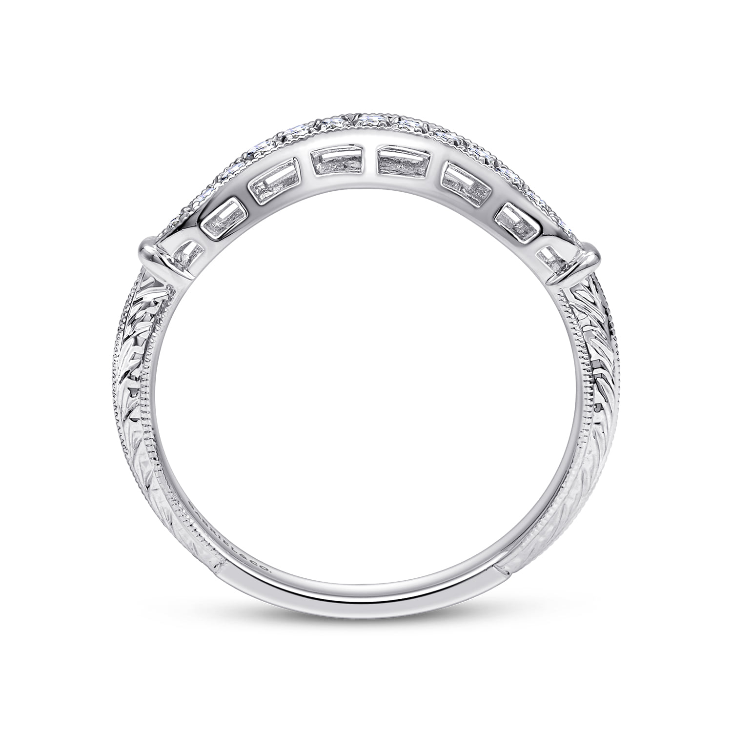 Matching Wedding Band in 14K White Gold, photograph 2