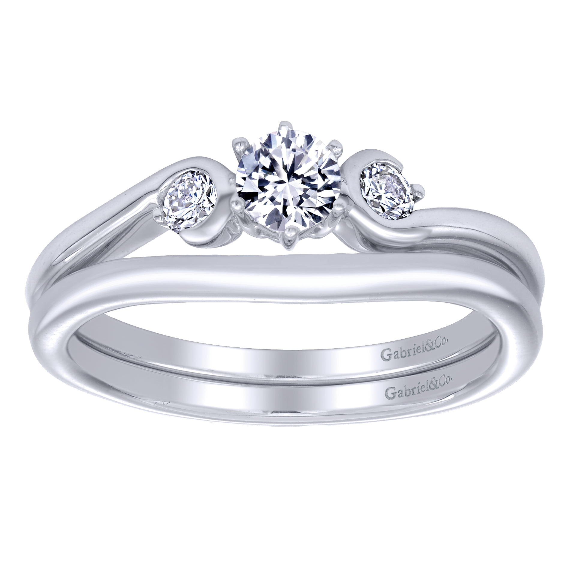 Matching Wedding Band in 14K White Gold, photograph 4