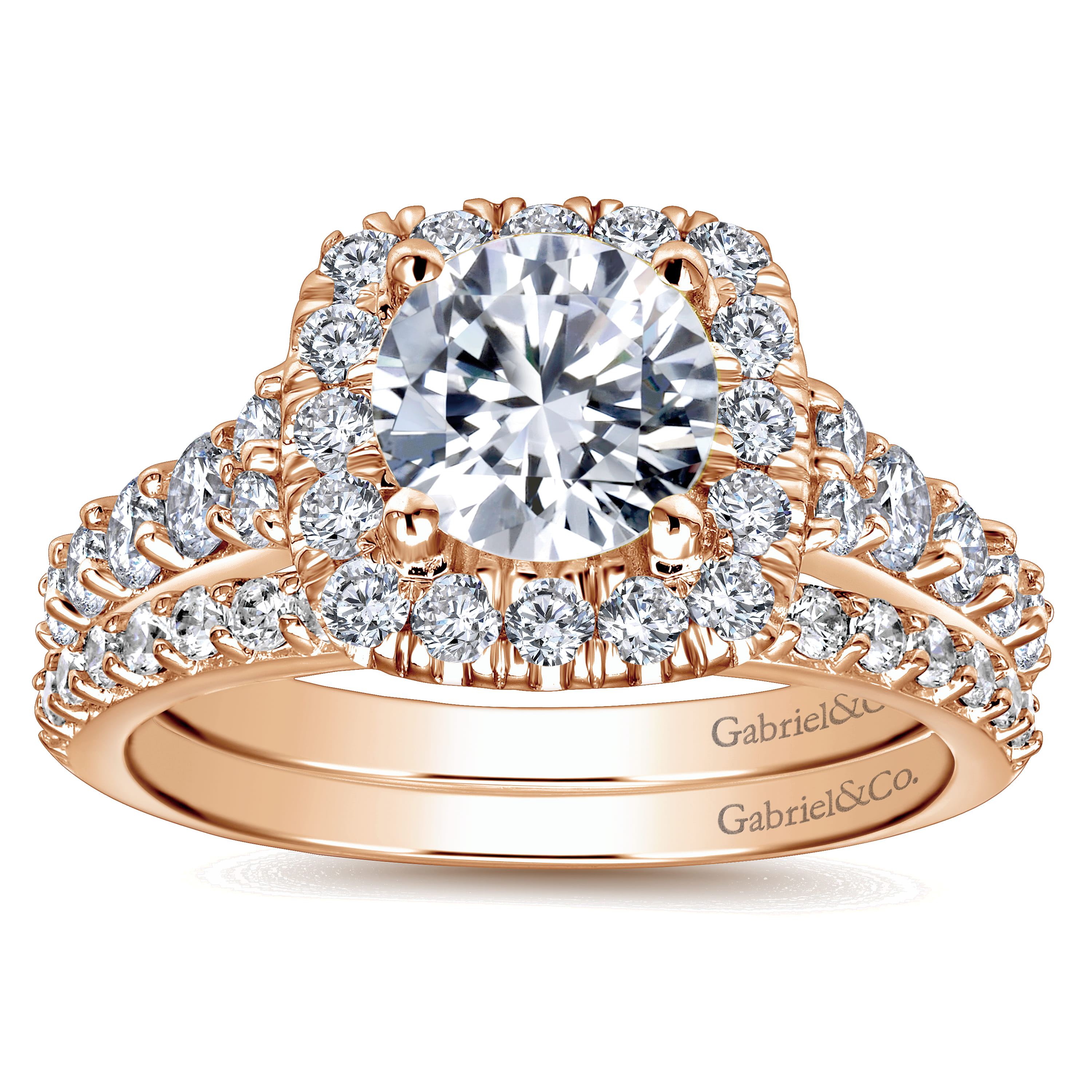 Matching Wedding Band in 14K Rose Gold, photograph 4