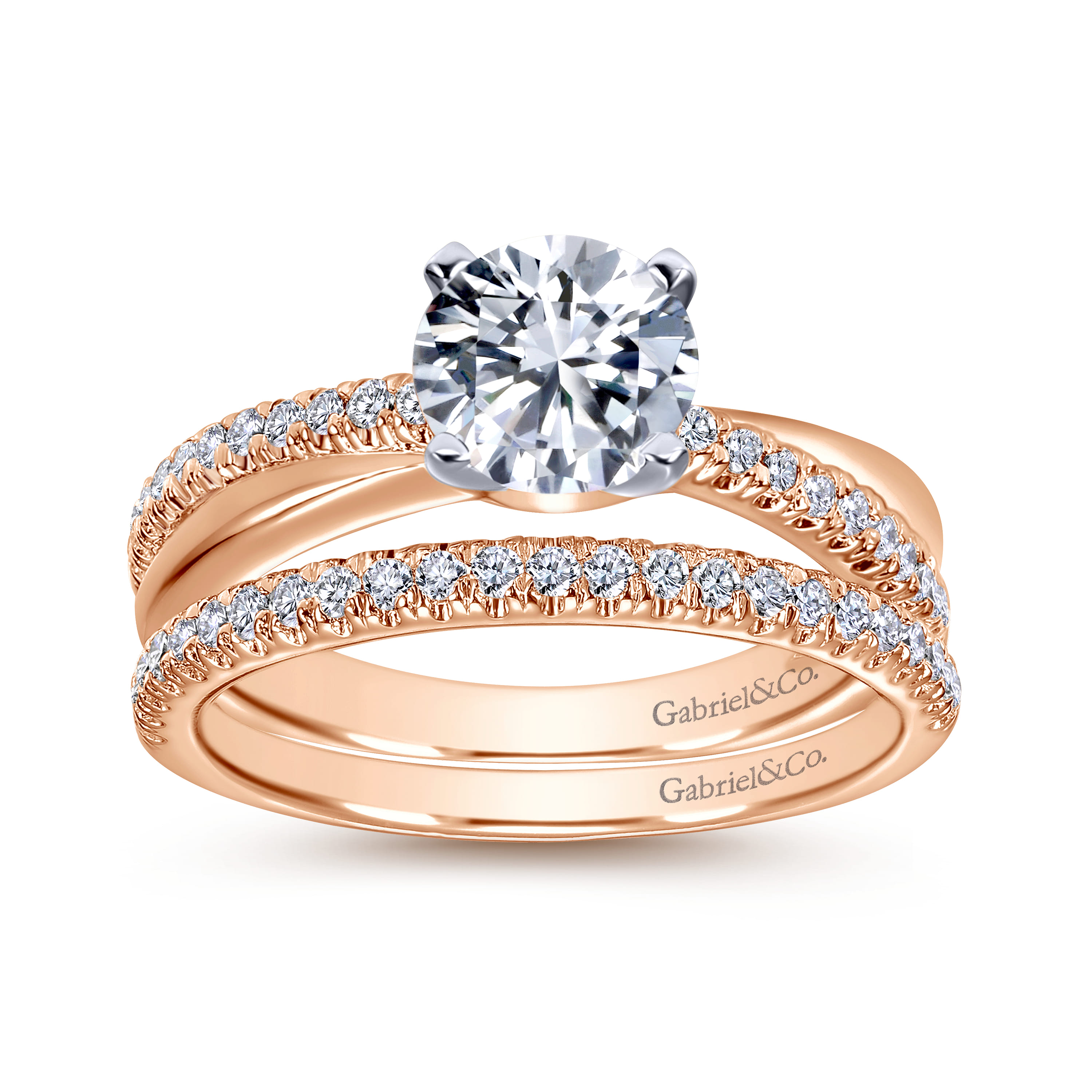 Matching Wedding Band in 14K Rose Gold, photograph 4