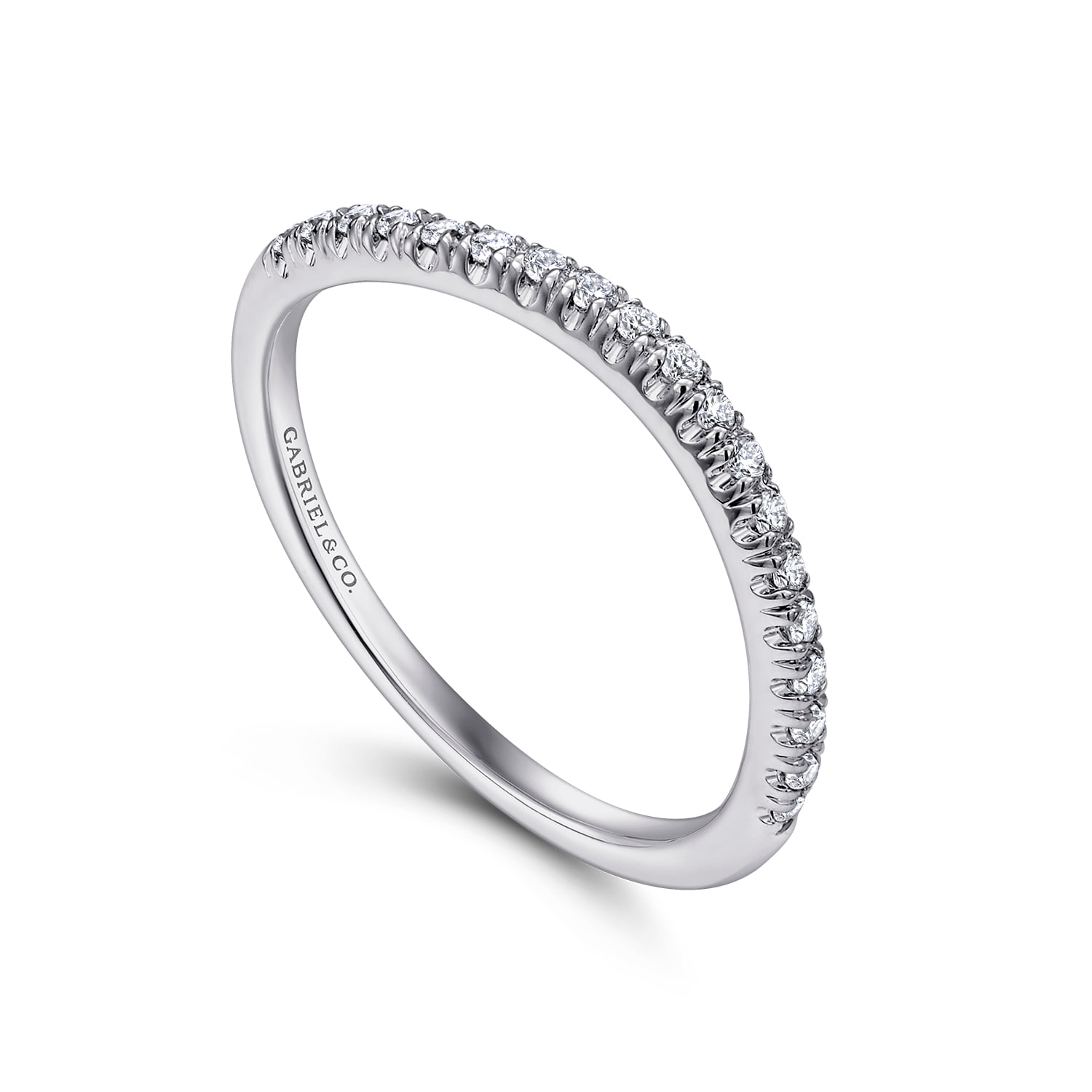 Matching Wedding Band in 14K White Gold, photograph 3