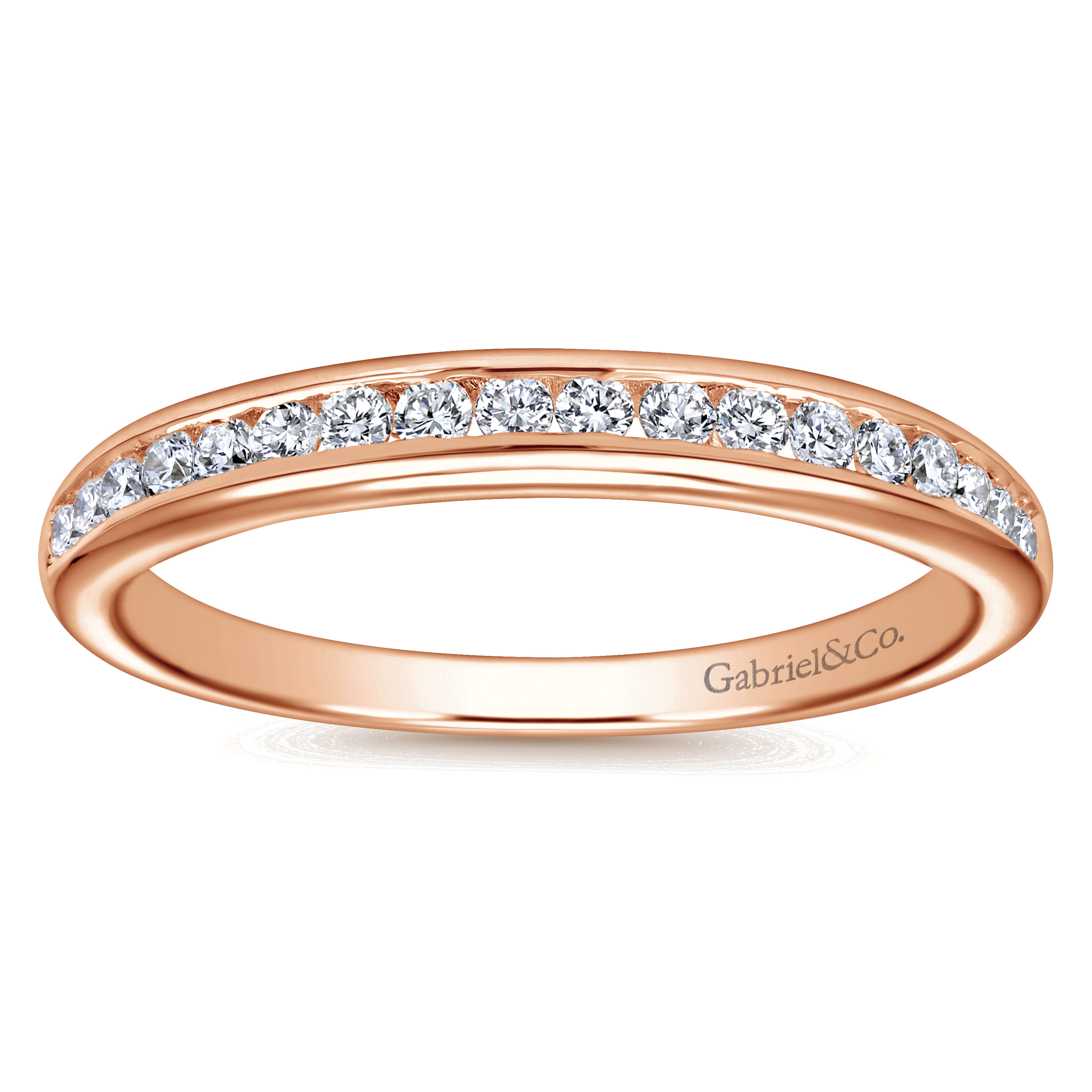 Matching Wedding Band in 14K Rose Gold, photograph 4